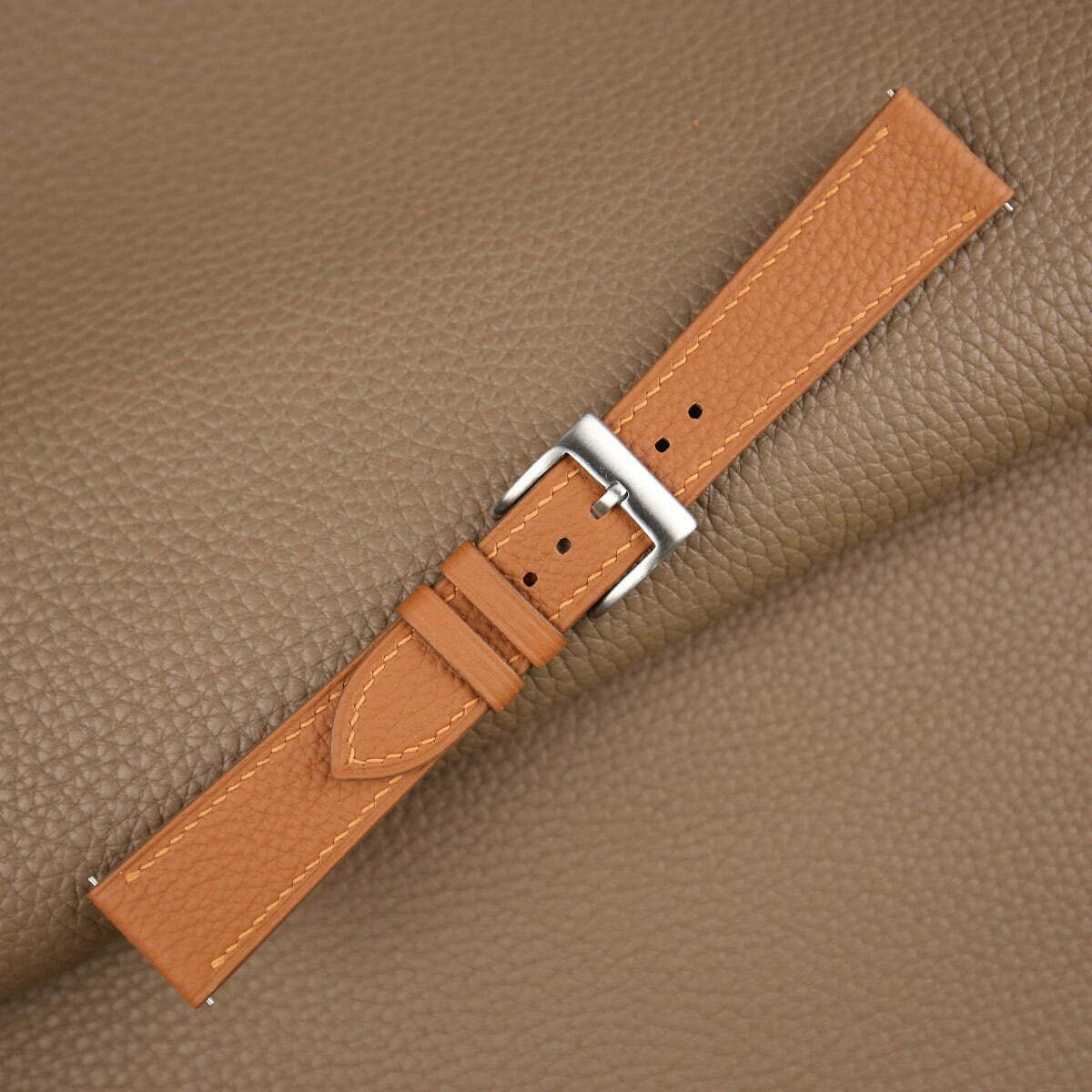 Golden Brown Togo Leather Strap WV by HANDDN – Watch Vault Australia