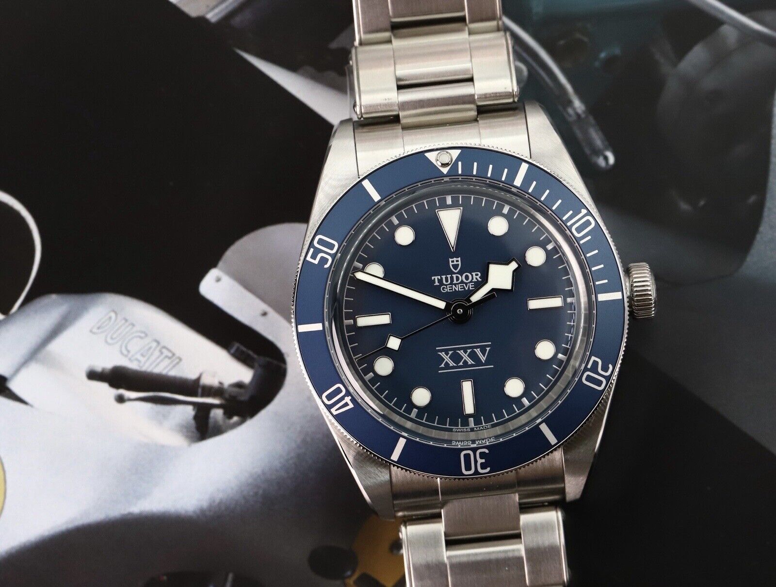 OROLOGIO TUDOR BLACK Bay Fifty-Otto Quadrante Blu Da Gentiluomo - Foto 5