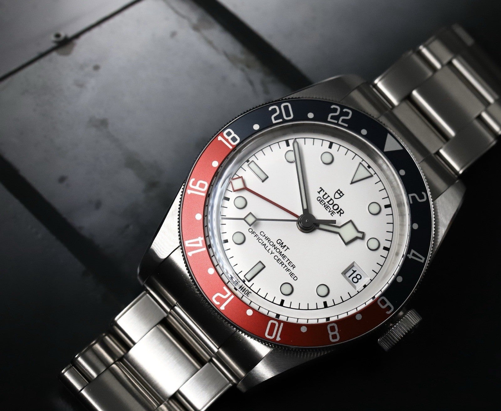 Tudor Heritage Black Bay GMT ‘Pepsi’ White Opaline Dial 41mm 79830RB - 2024