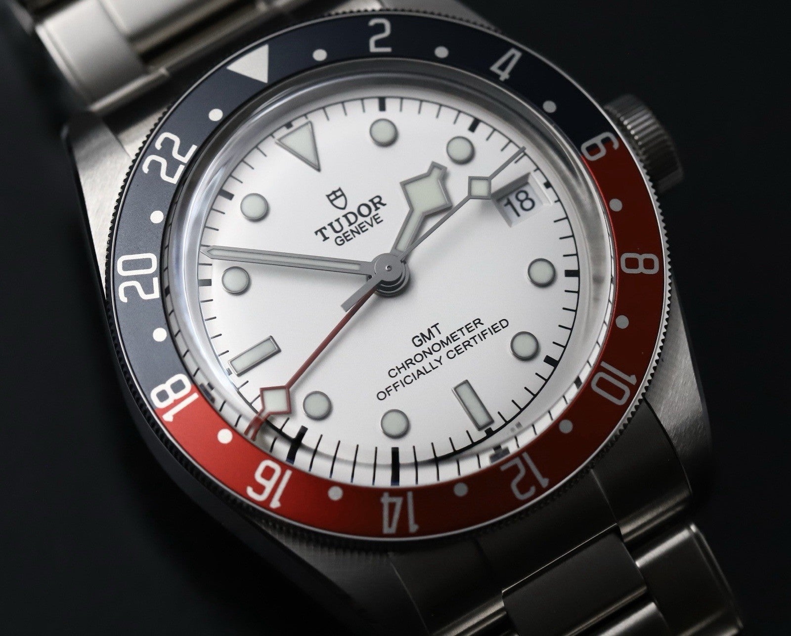 Tudor Heritage Black Bay GMT ‘Pepsi’ White Opaline Dial 41mm 79830RB - 2024