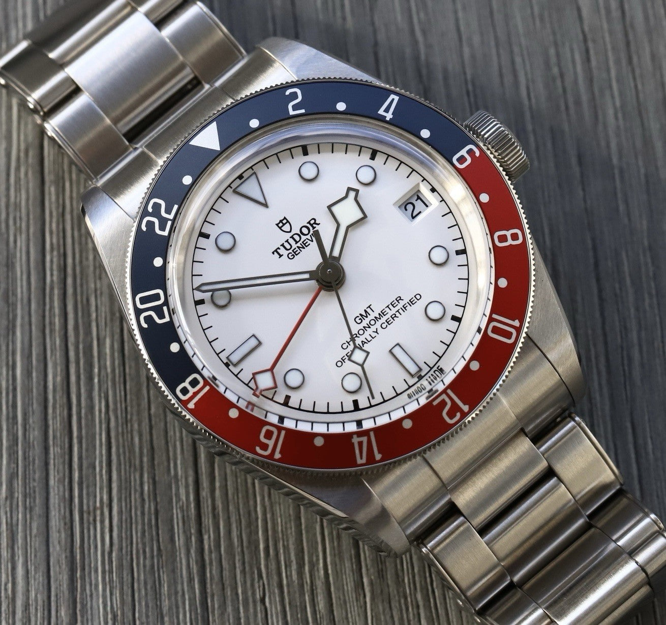 Tudor Heritage Black Bay GMT ‘Pepsi’ White Opaline Dial 41mm 79830RB - 2024