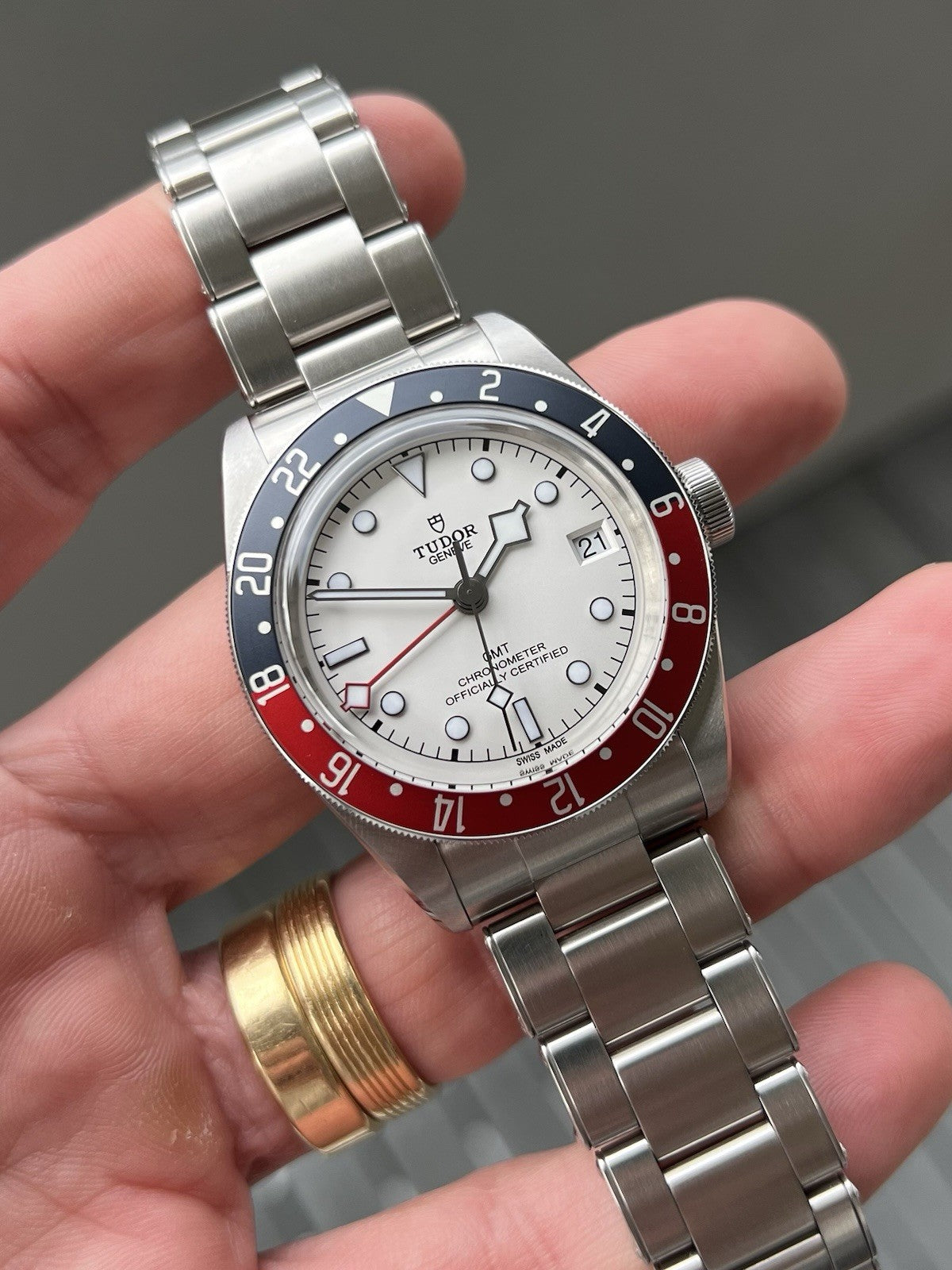 Tudor Heritage Black Bay GMT ‘Pepsi’ White Opaline Dial 41mm 79830RB - 2024