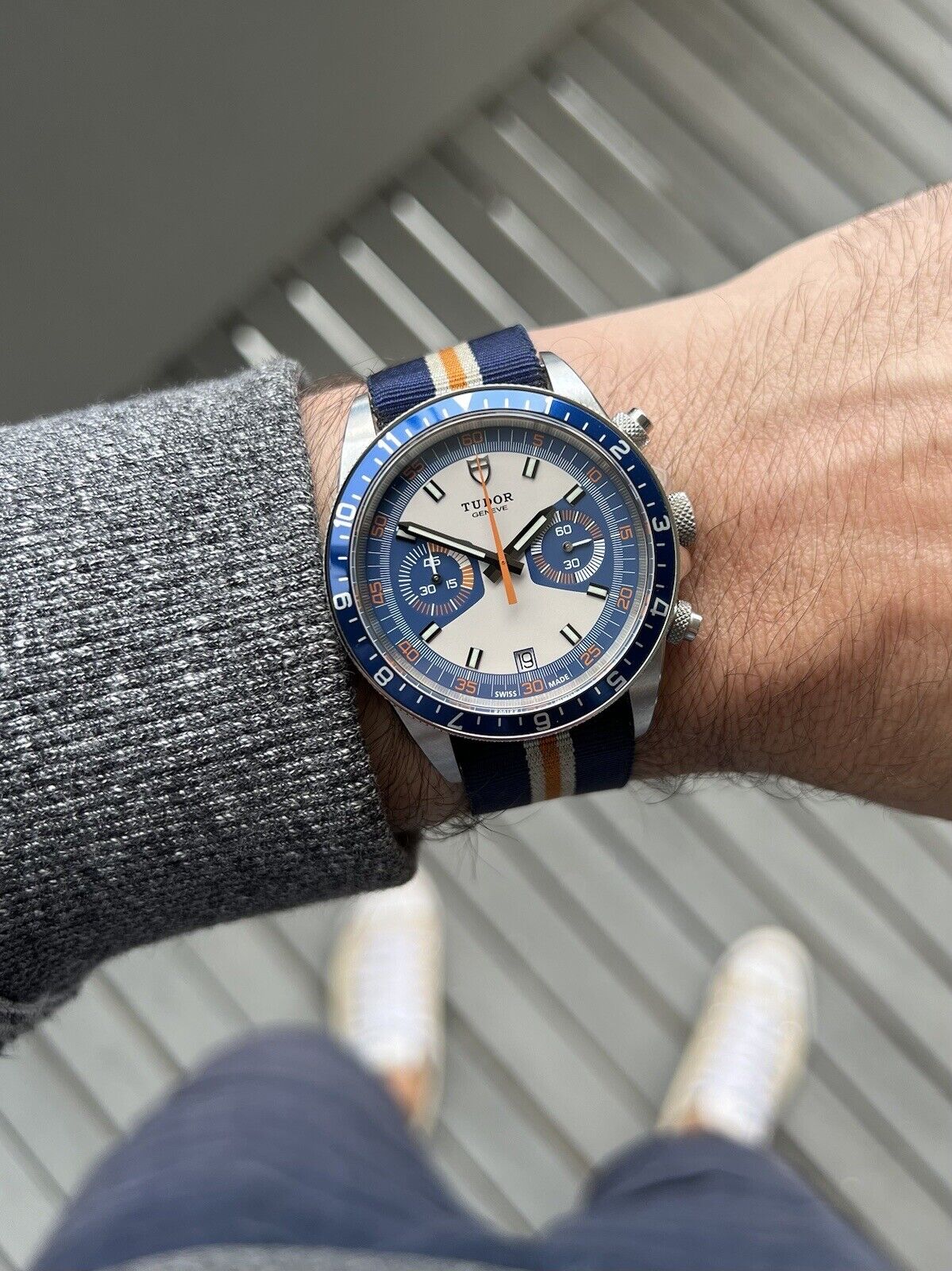 Tudor Heritage Chronograph Blue 70330B Watch Vault Australia