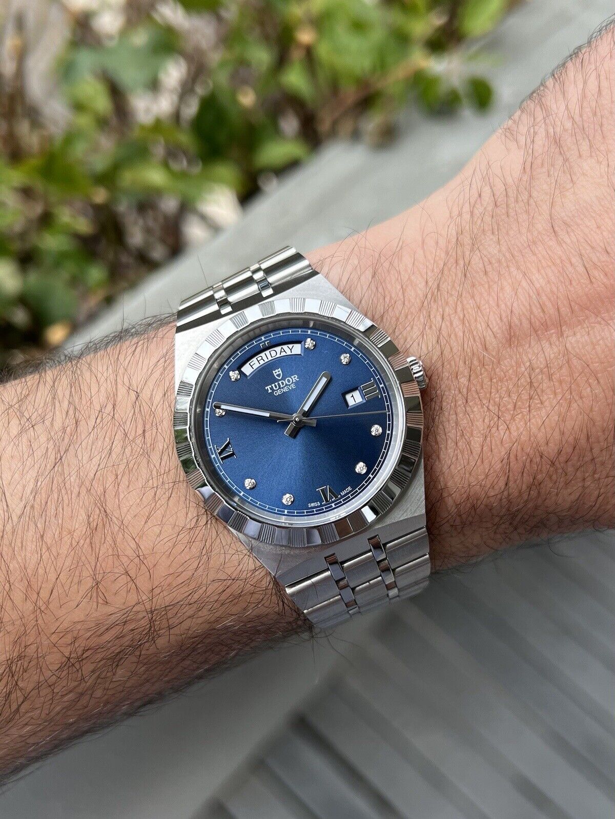 Tudor Royal 41mm On Wrist Royal 41mm Blue Dial Tudor Royal Watch