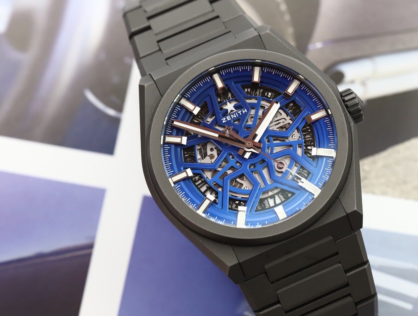 Zenith defy classic blue best sale ceramic