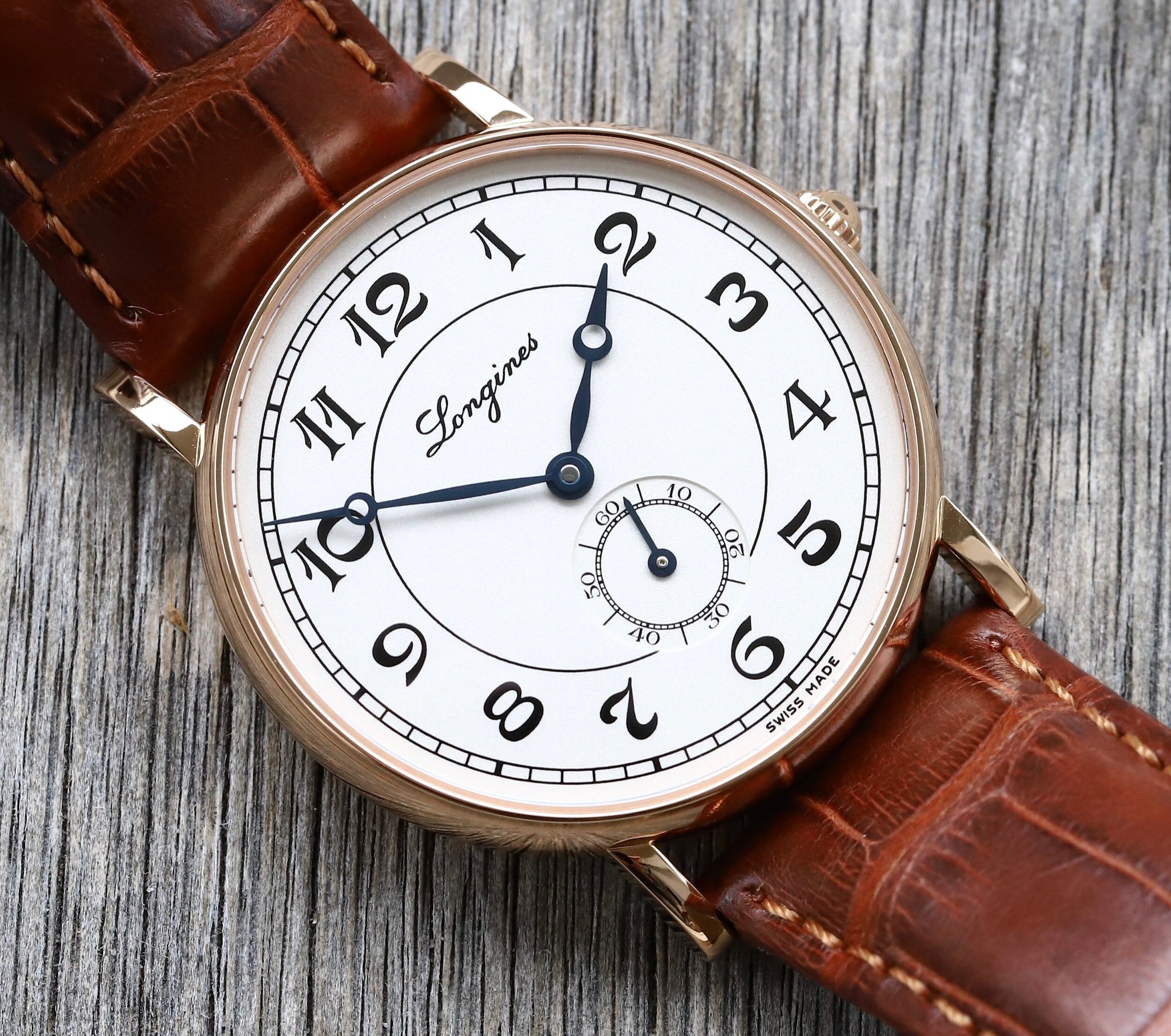 Longines Presence Heritage Gold 34mm L4.767.8.73.2 2019 Watch