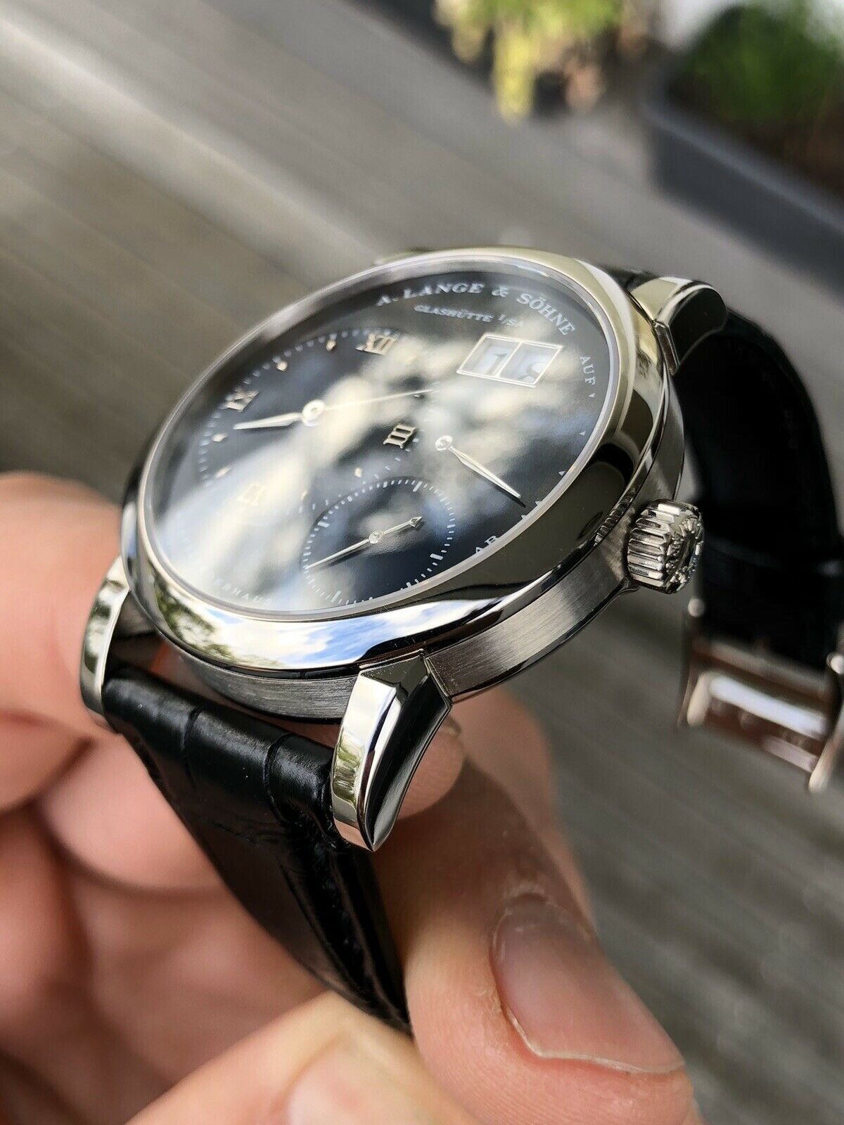 A.Lange &amp; Sohne Lange 1 Doppelfederhaus 101.027 - Blue/White gold - Box and Papers