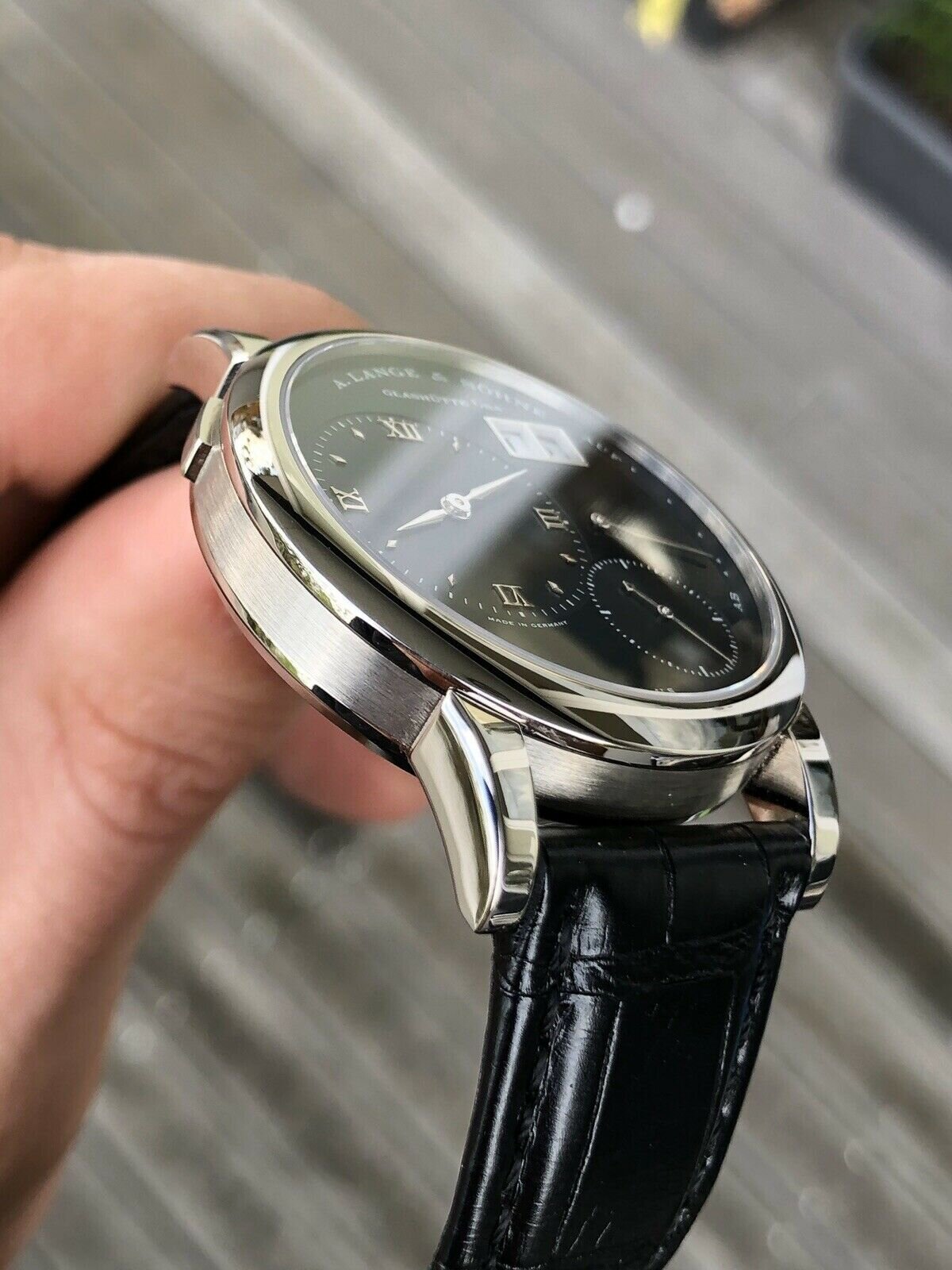 A.Lange &amp; Sohne Lange 1 Doppelfederhaus 101.027 - Blue/White gold - Box and Papers