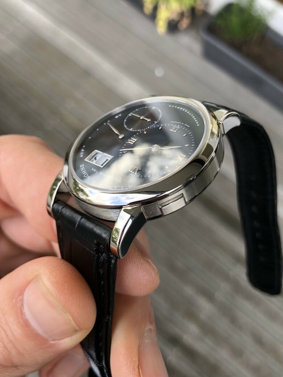 A.Lange &amp; Sohne Lange 1 Doppelfederhaus 101.027 - Blue/White gold - Box and Papers