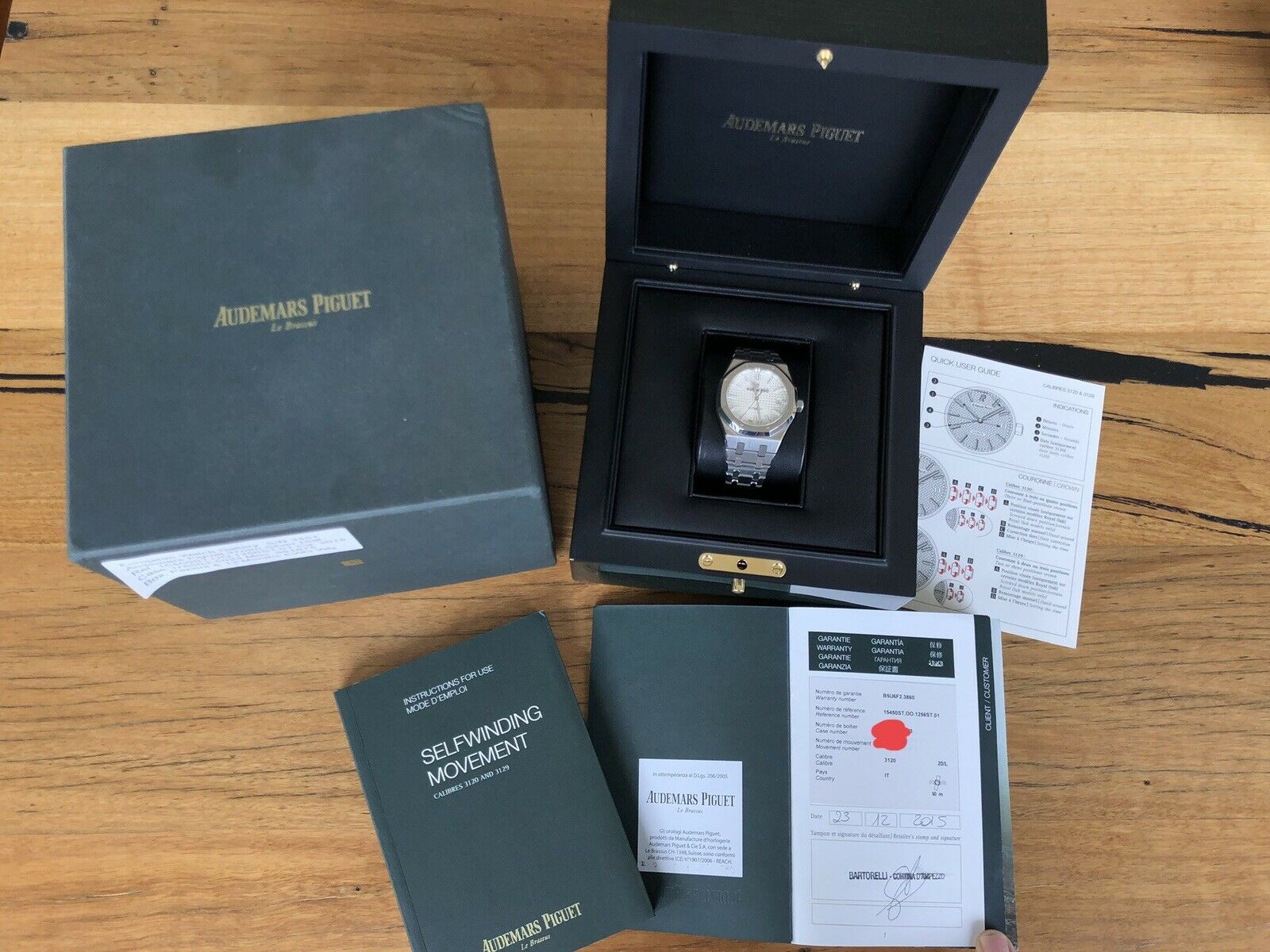 Audemars piguet watch store box