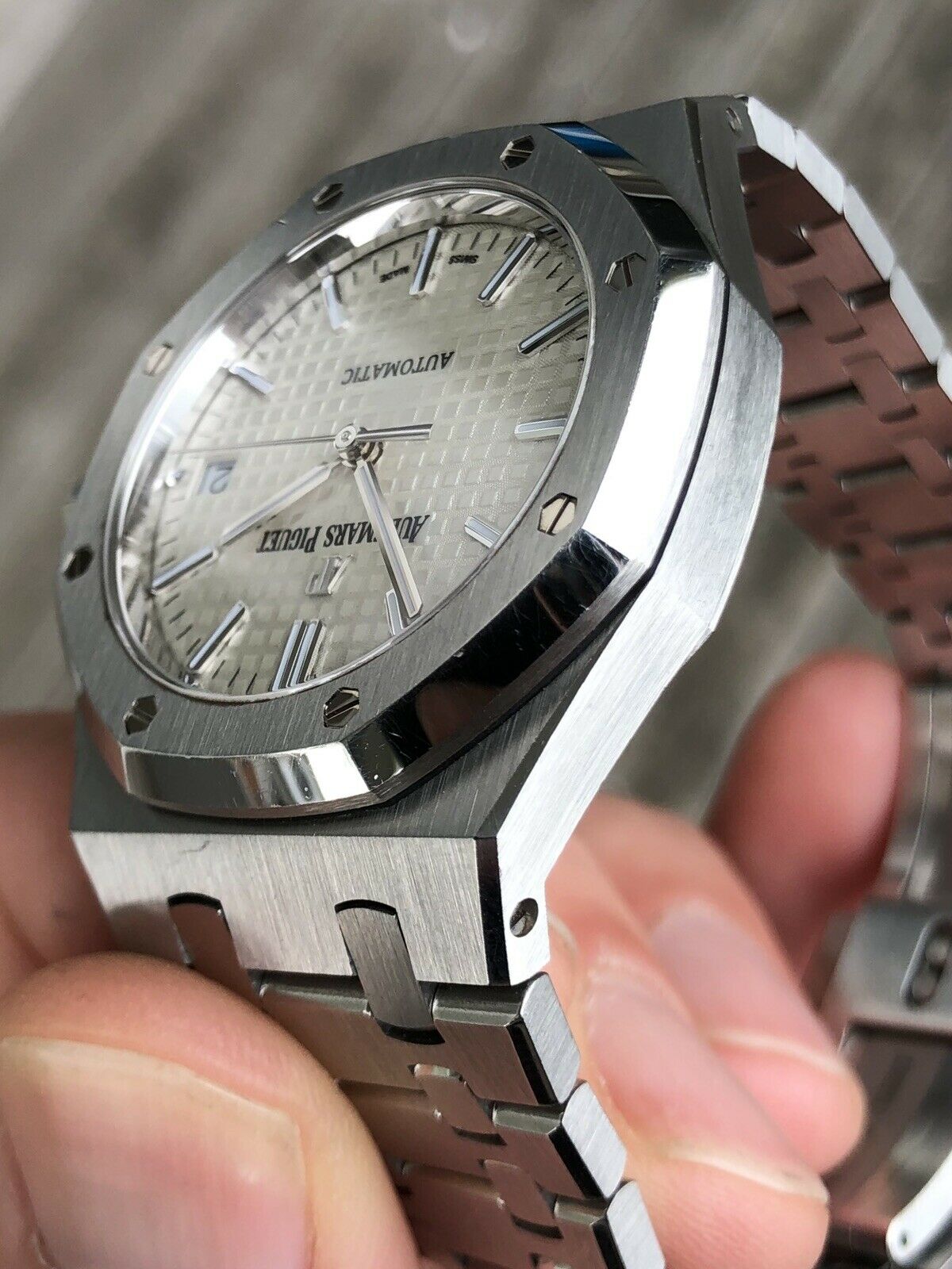 Audemars Piguet Royal Oak 15450ST Silver - 2015 with box and papers
