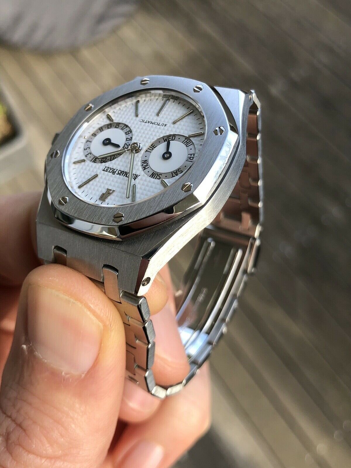 Audemars piguet royal oak chronograph white dial cheap