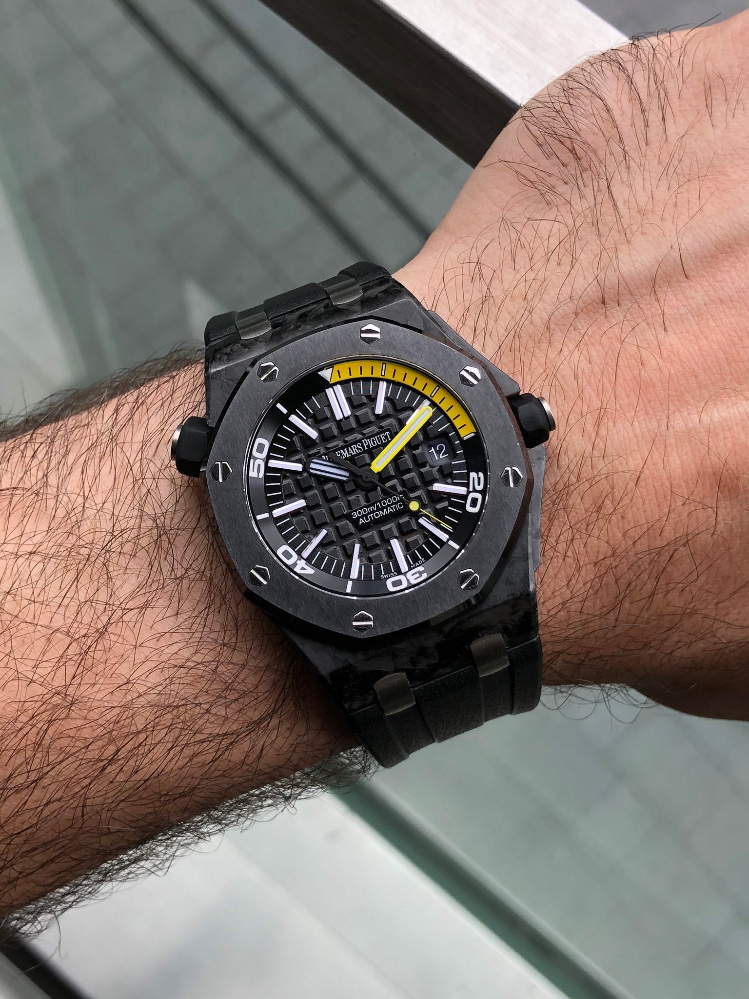 Audemars Piguet Royal Oak Offshore Diver Forged Carbon Ref 15706AU.OO. Watch Vault Australia