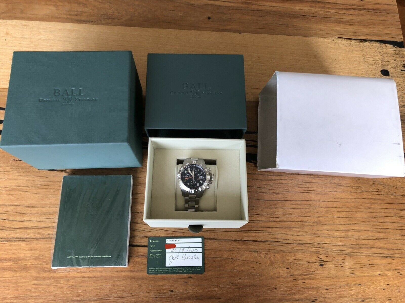 Ball Engineer Hydrocarbon Spacemaster Orbital II Chrono DC3036C-SA-BK - 2015
