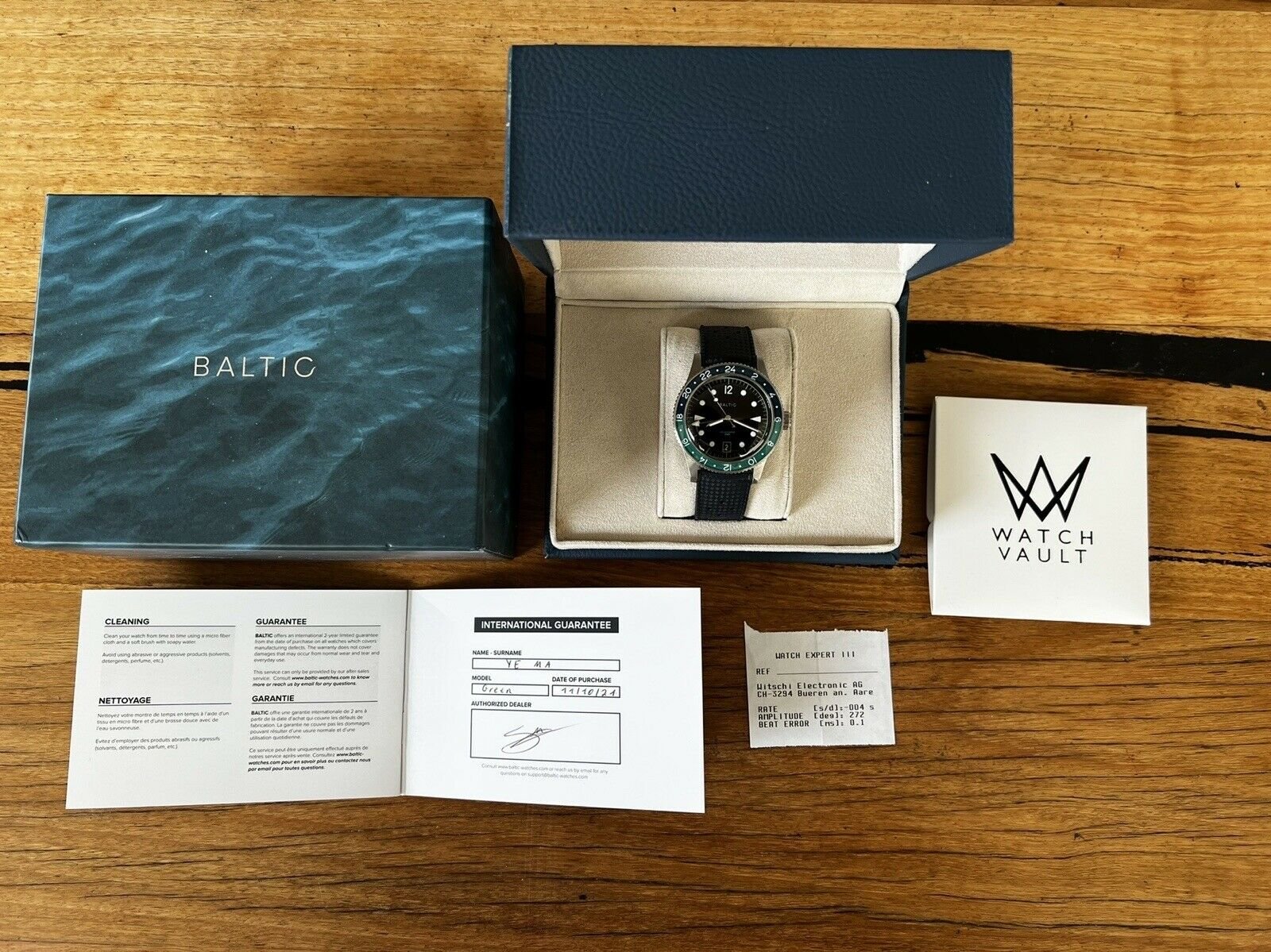 Baltic Aquascaphe GMT Green/Blue - 2021