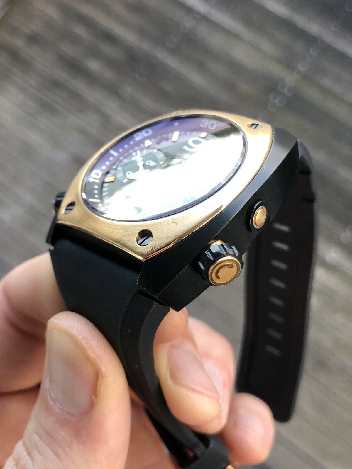 Bell &amp; Ross BR02-94 Marine Chronograph Gold/PVD