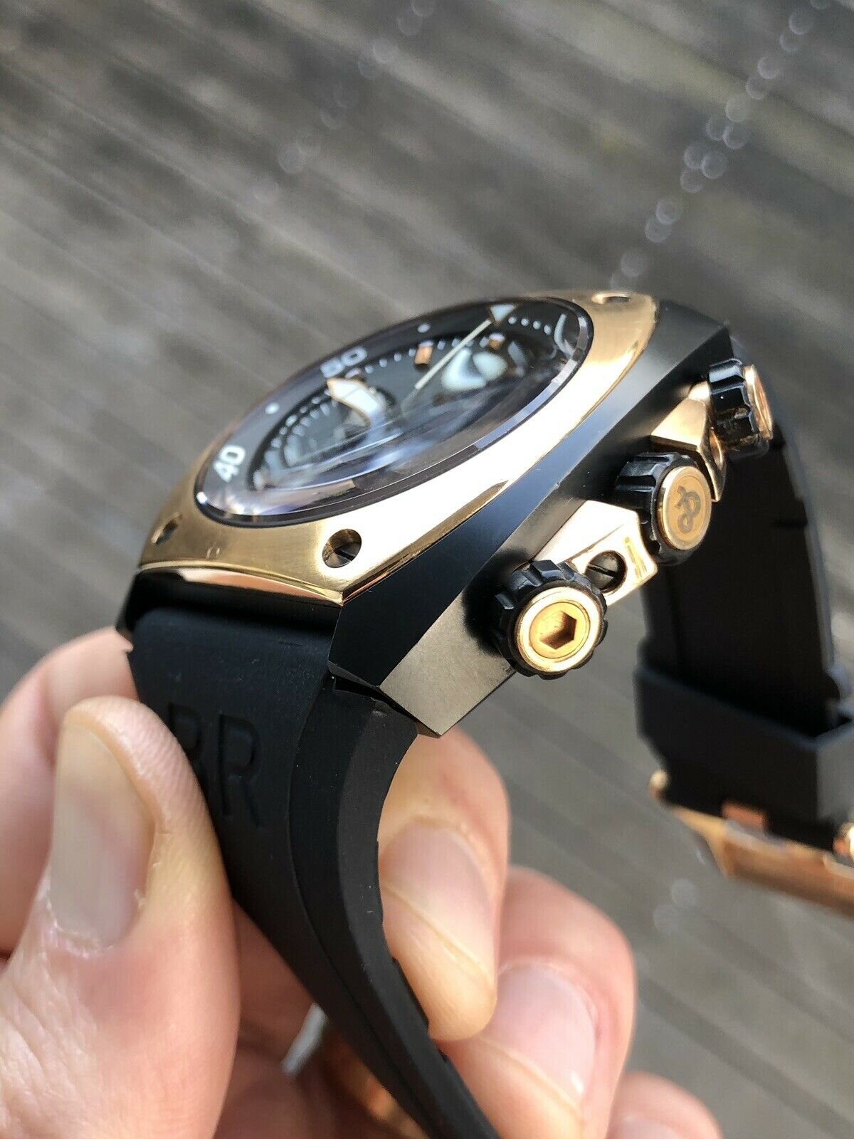 Bell &amp; Ross BR02-94 Marine Chronograph Gold/PVD