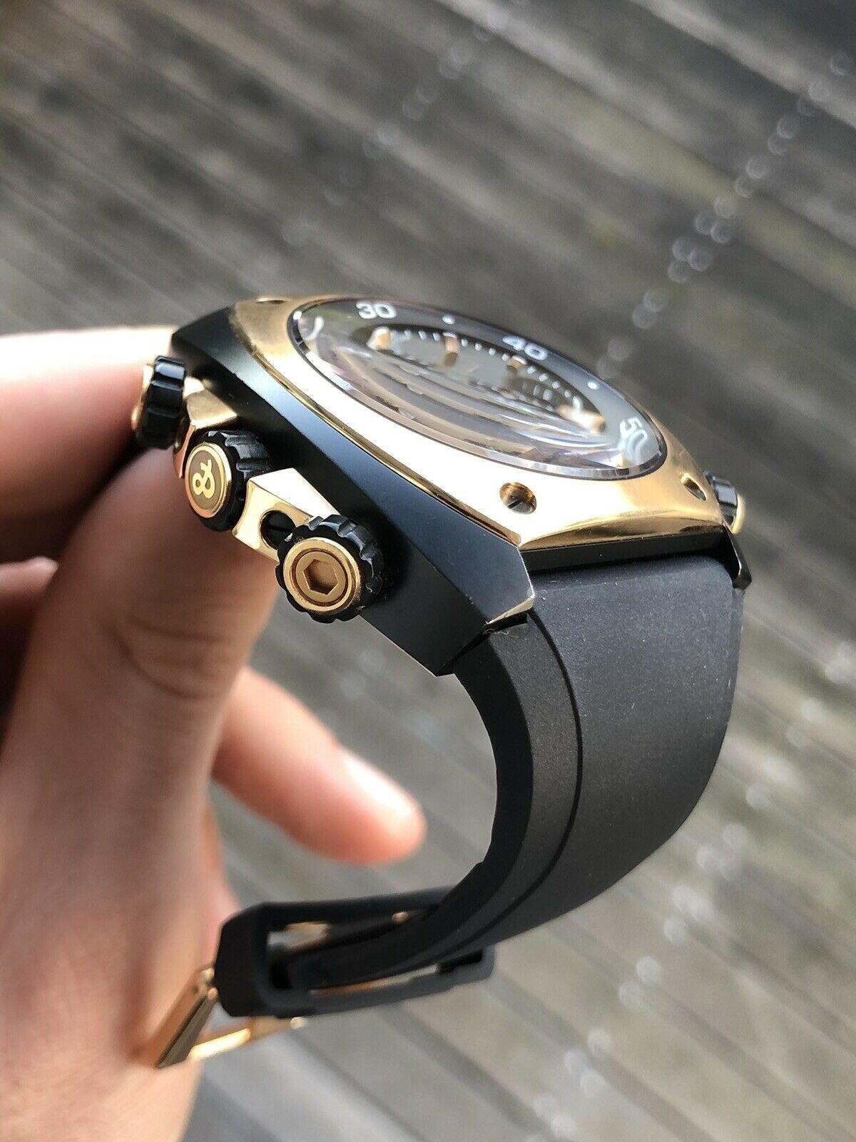 Bell Ross BR02 94 Marine Chronograph Gold PVD Watch Vault Australia