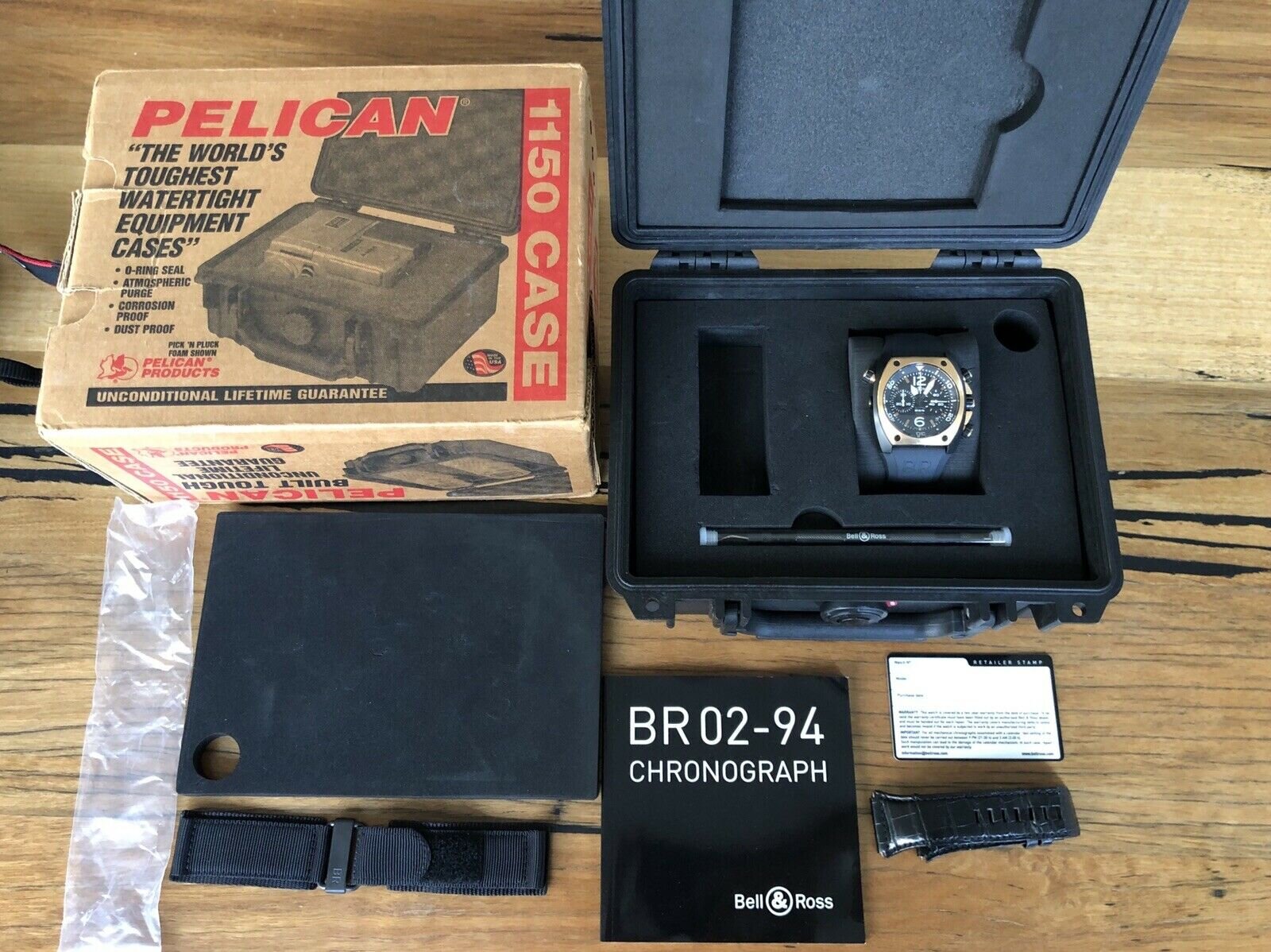 Bell &amp; Ross BR02-94 Marine Chronograph Gold/PVD