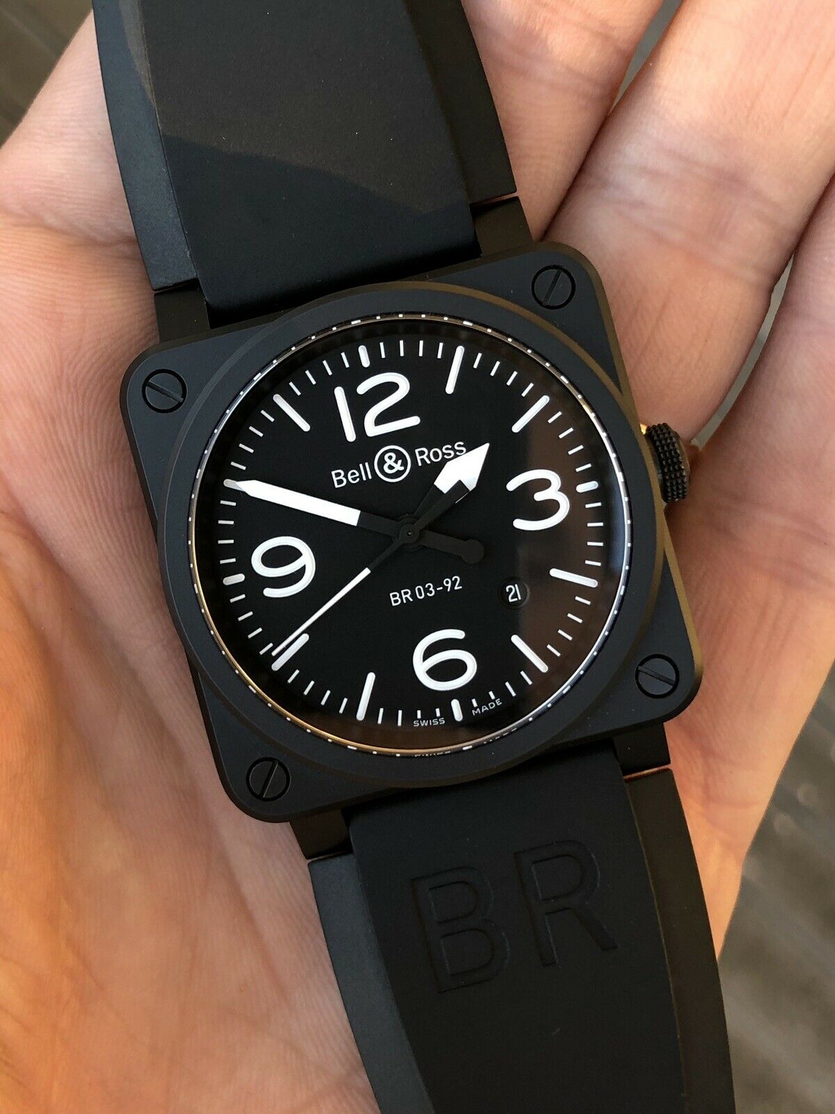 Bell Ross BR03 92 BL CE Black Matte Ceramic 2019 Watch