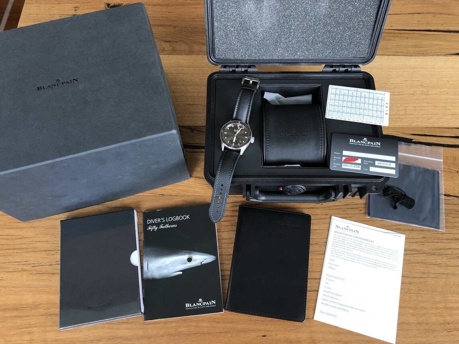 Blancpain Fifty Fathoms Bathyscaphe 5000-1110-B52A - 2018 Full set