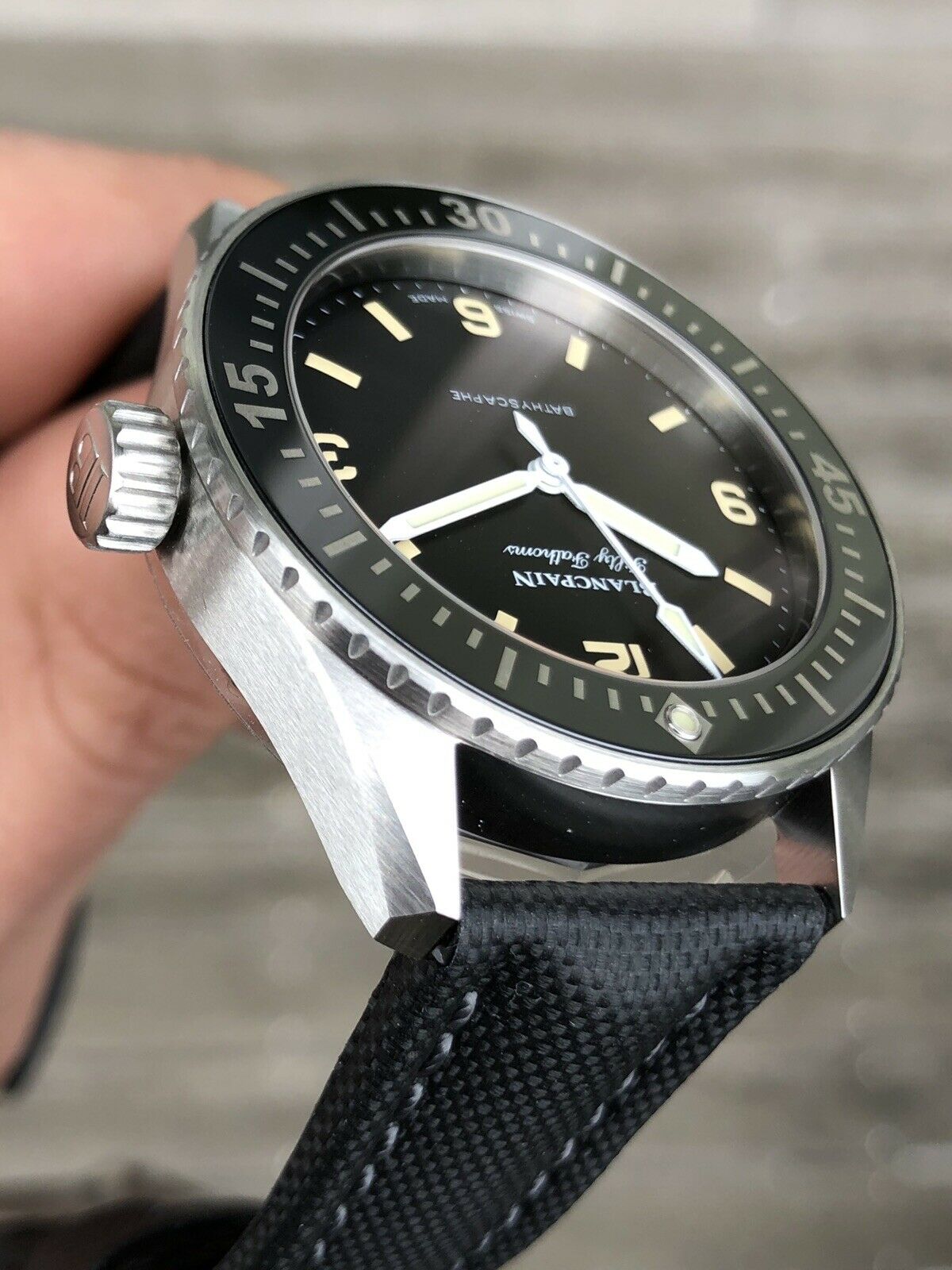 Blancpain Fifty Fathoms Bathyscaphe Limited Edition for HODINKEE Bra Watch Vault Australia