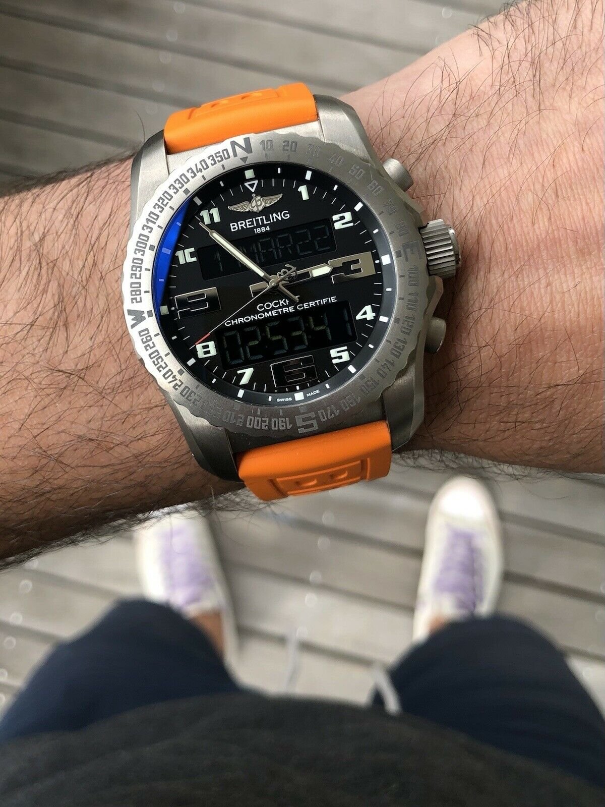 Breitling cockpit b50 black titanium sale