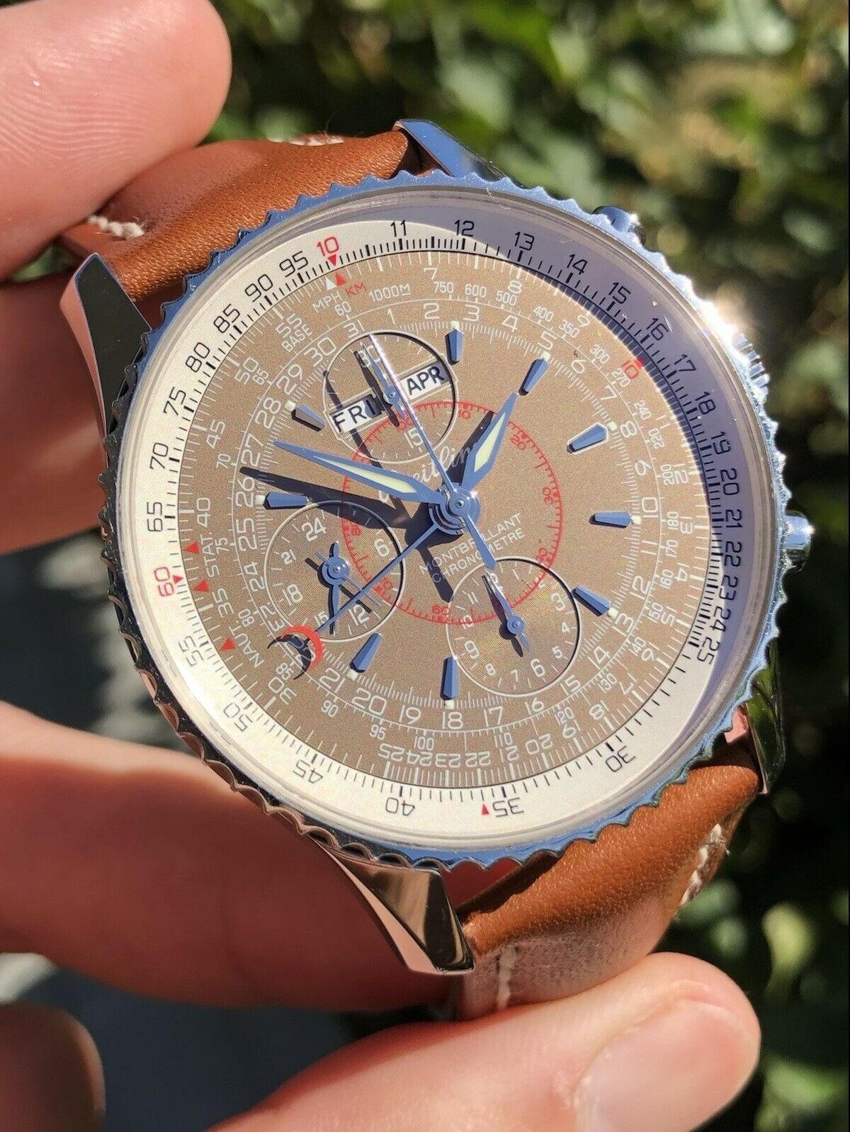 Breitling Montbrillant Datora Navitimer A2133012 Q509 Havana Dial 20 Watch Vault Australia