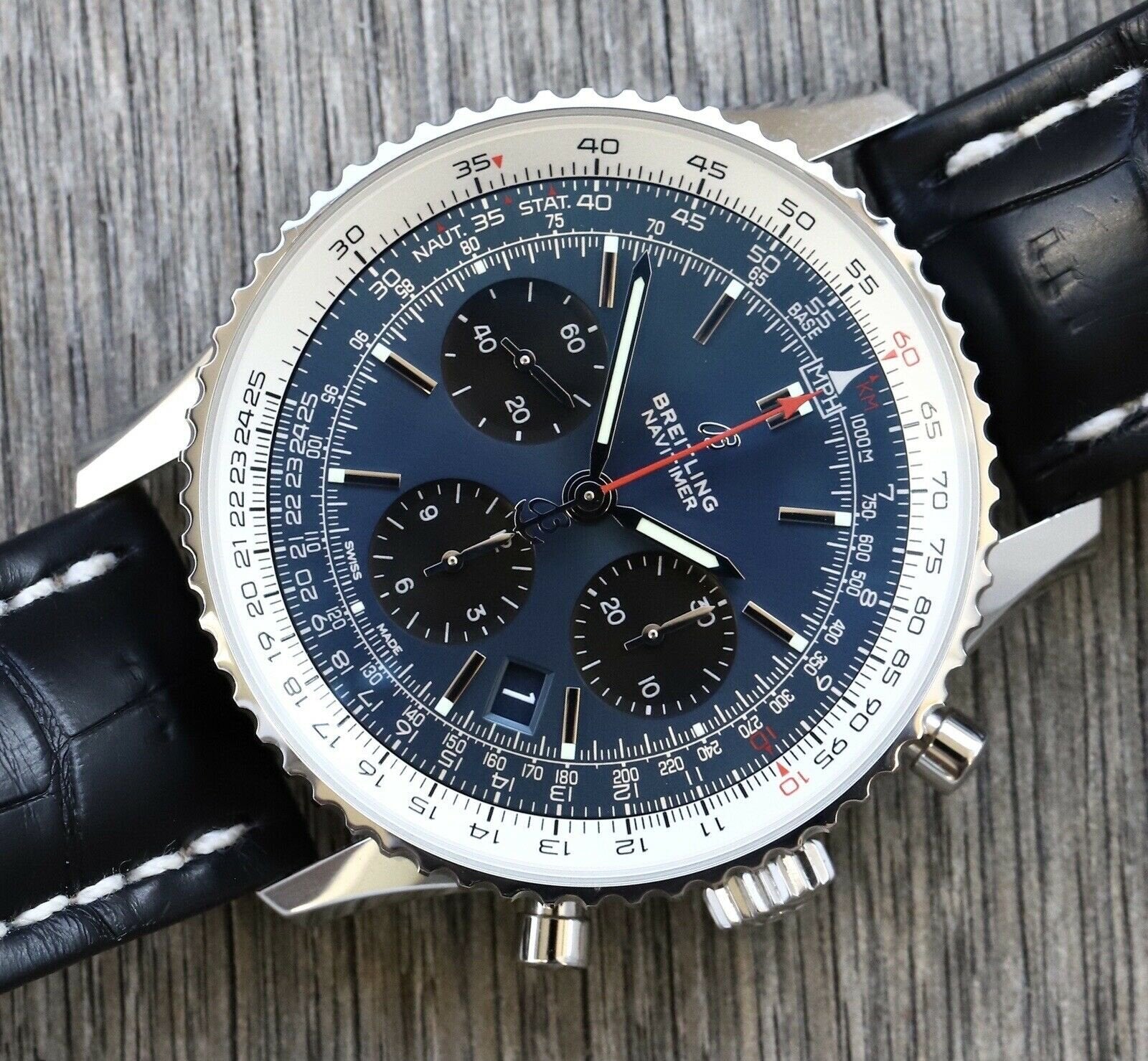Breitling Navitimer 1 B01 Chronograph Blue Dial 43 AB0121211C1P1 – 2019