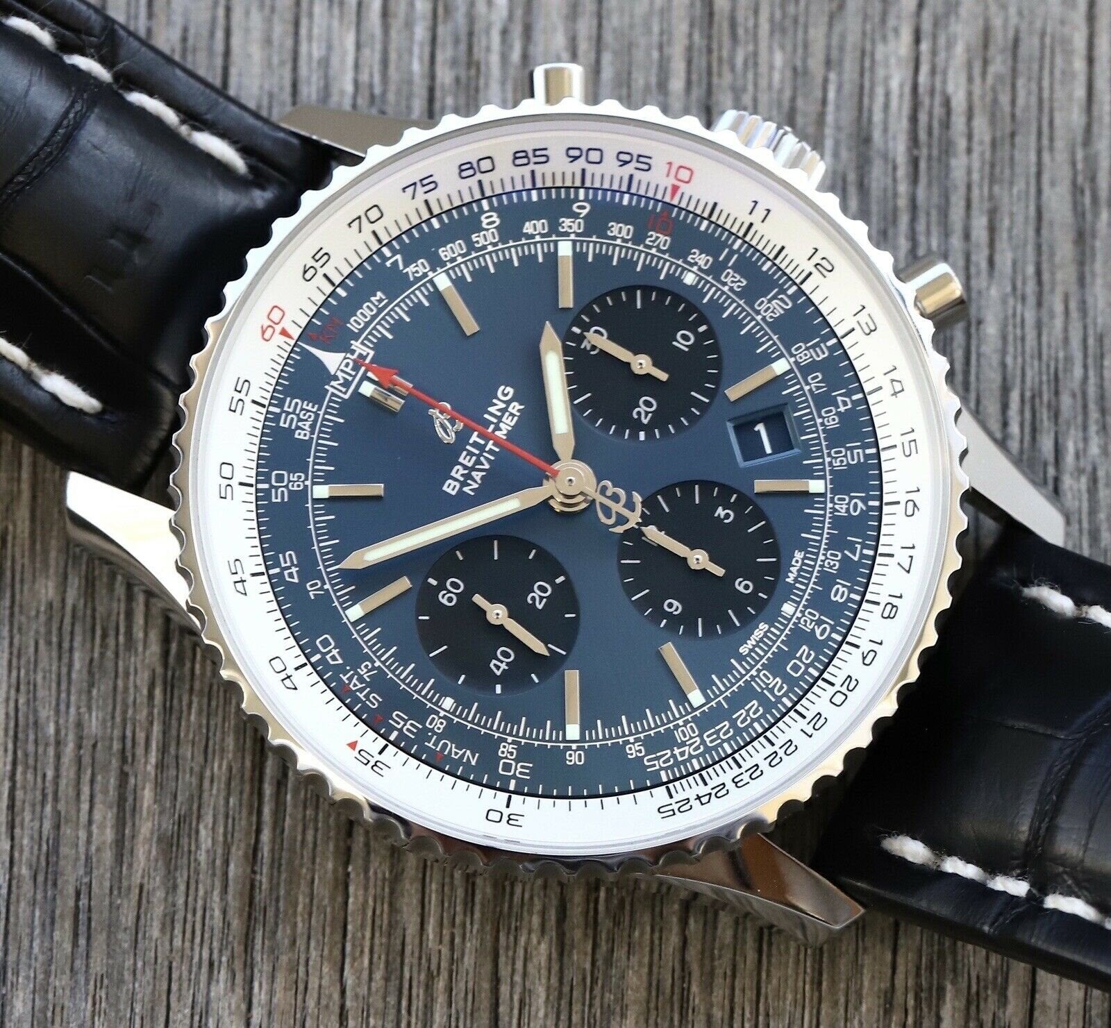 Breitling Navitimer 1 B01 Chronograph Blue Dial 43 AB0121211C1P1 – 2019
