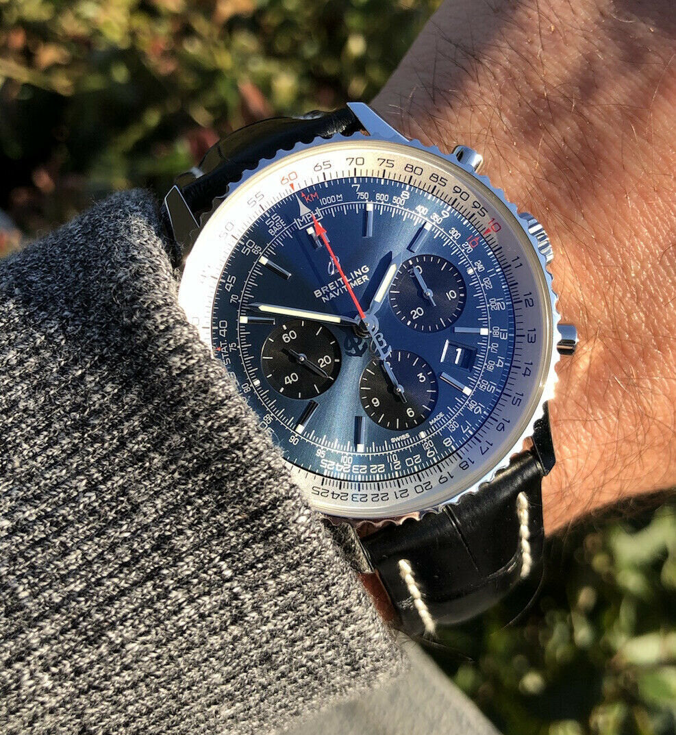 Breitling Navitimer 1 B01 Chronograph Blue Dial 43 AB0121211C1P1 – 2019