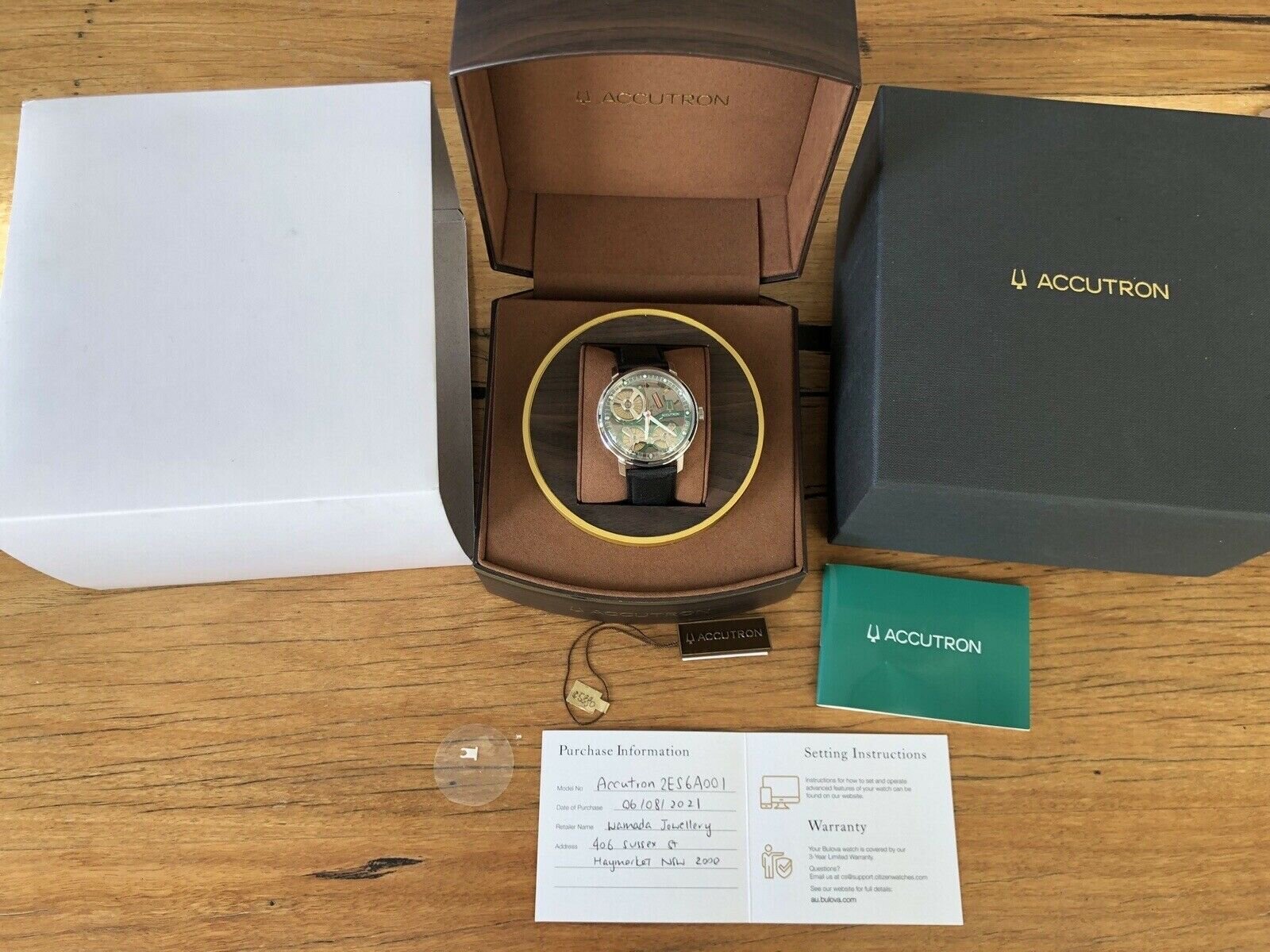 Bulova Accutoron Spaceview 2020 Electrostatic 2ES6A001