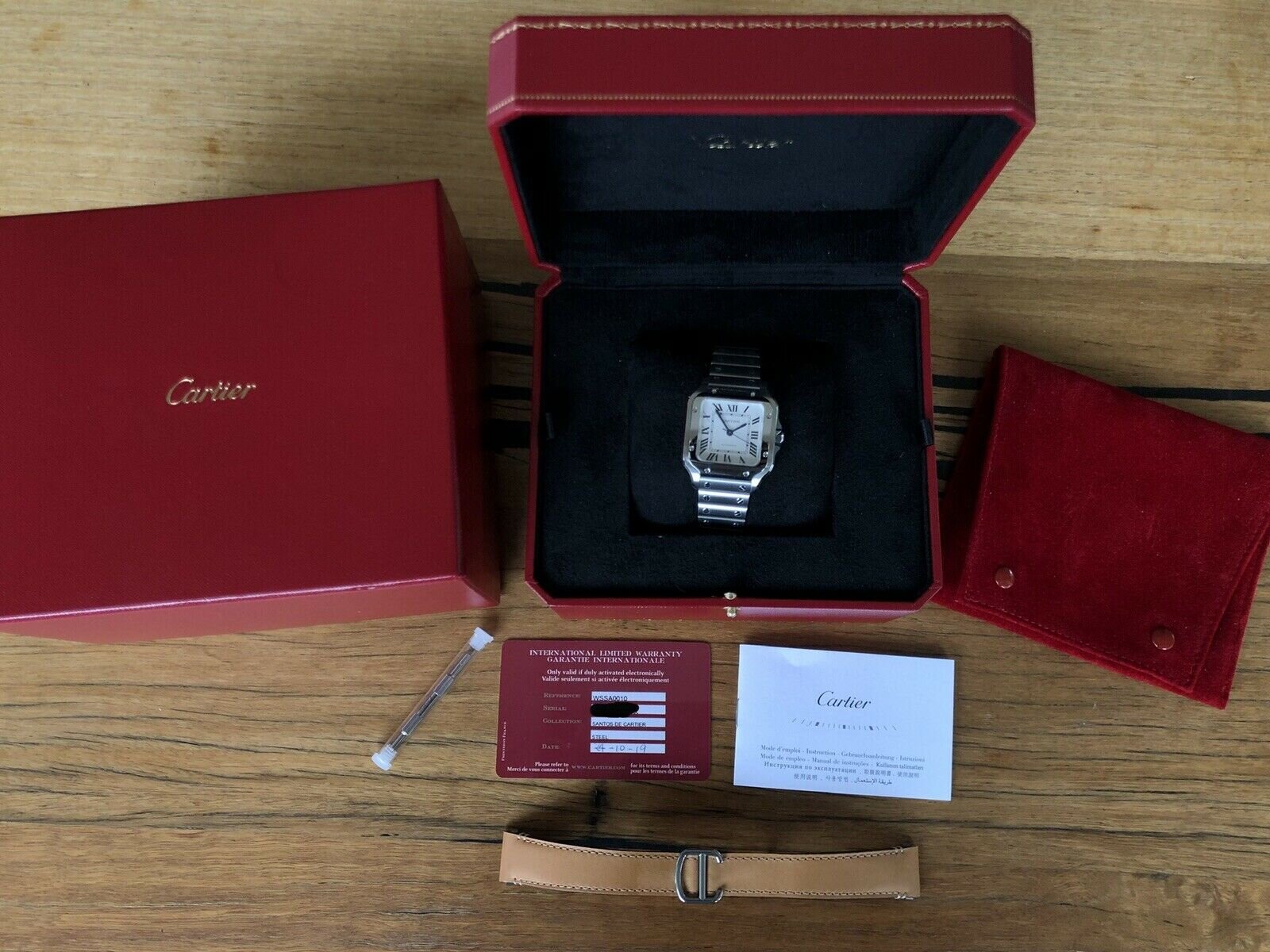 Cartier Santos De Cartier Medium Midsize WSSA0010 - 2019