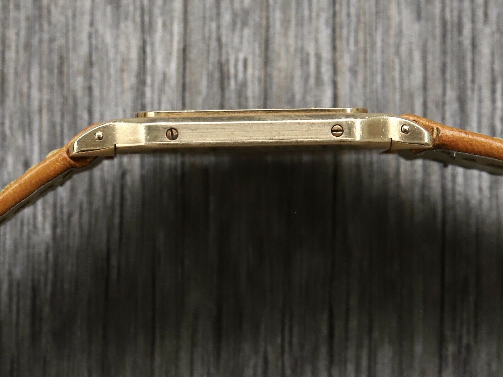 Cartier Santos Dumont Ultra Thin Guilloche Dial Yellow Gold Ref. 1576