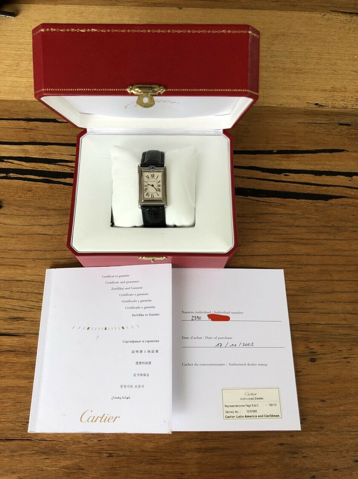 Cartier Tank Basculante 2390 Mécanique - 2002
