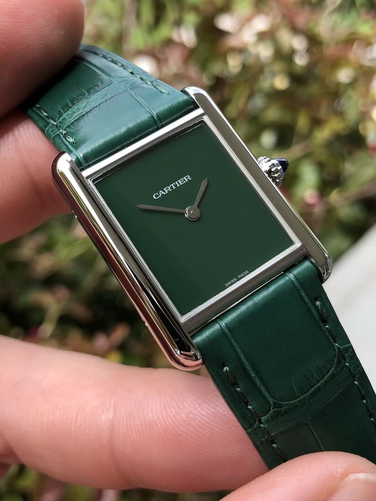 Cartier green watch shop