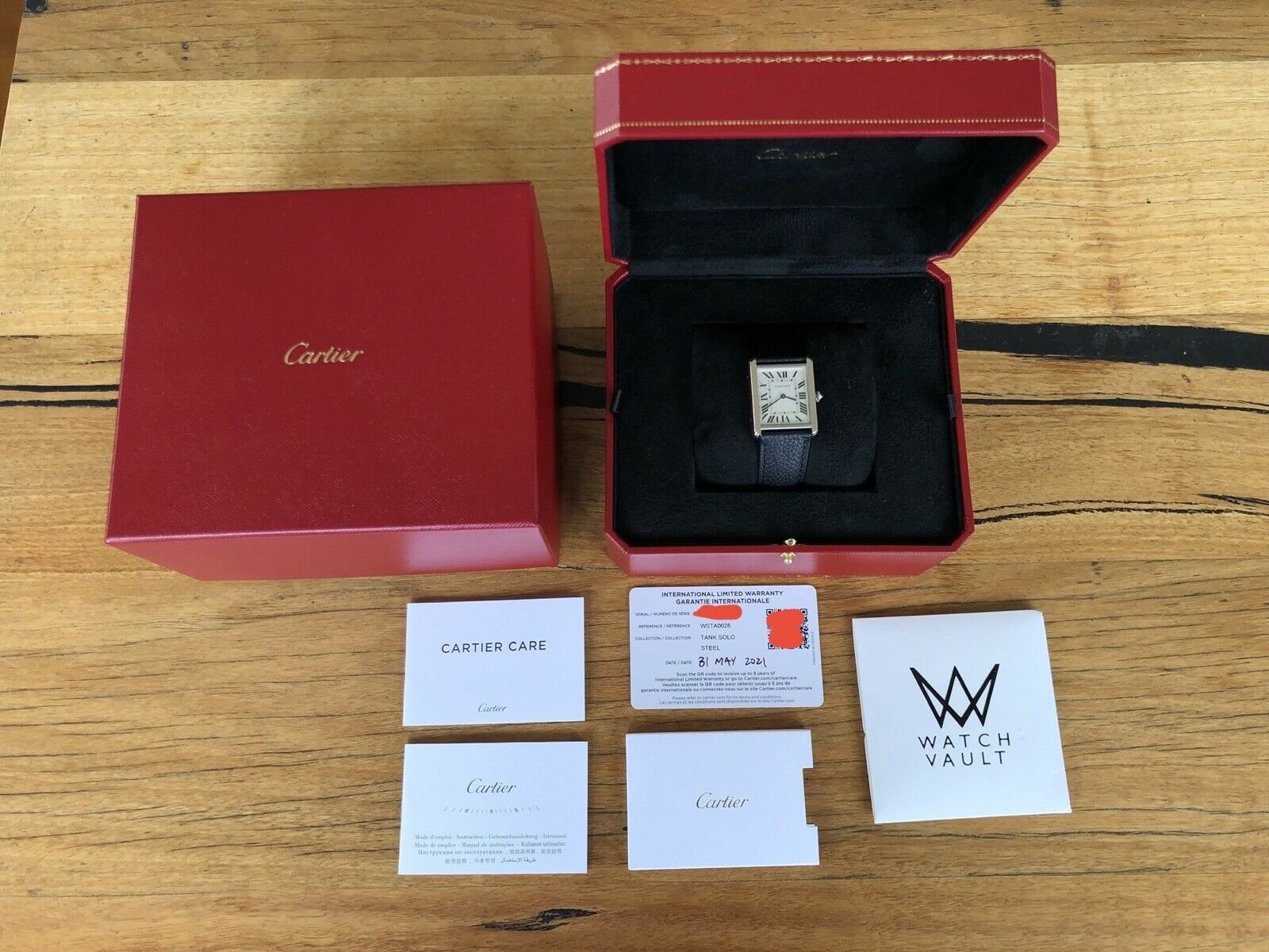 Cartier Tank Solo Large Quartz WSTA0028 - 2021