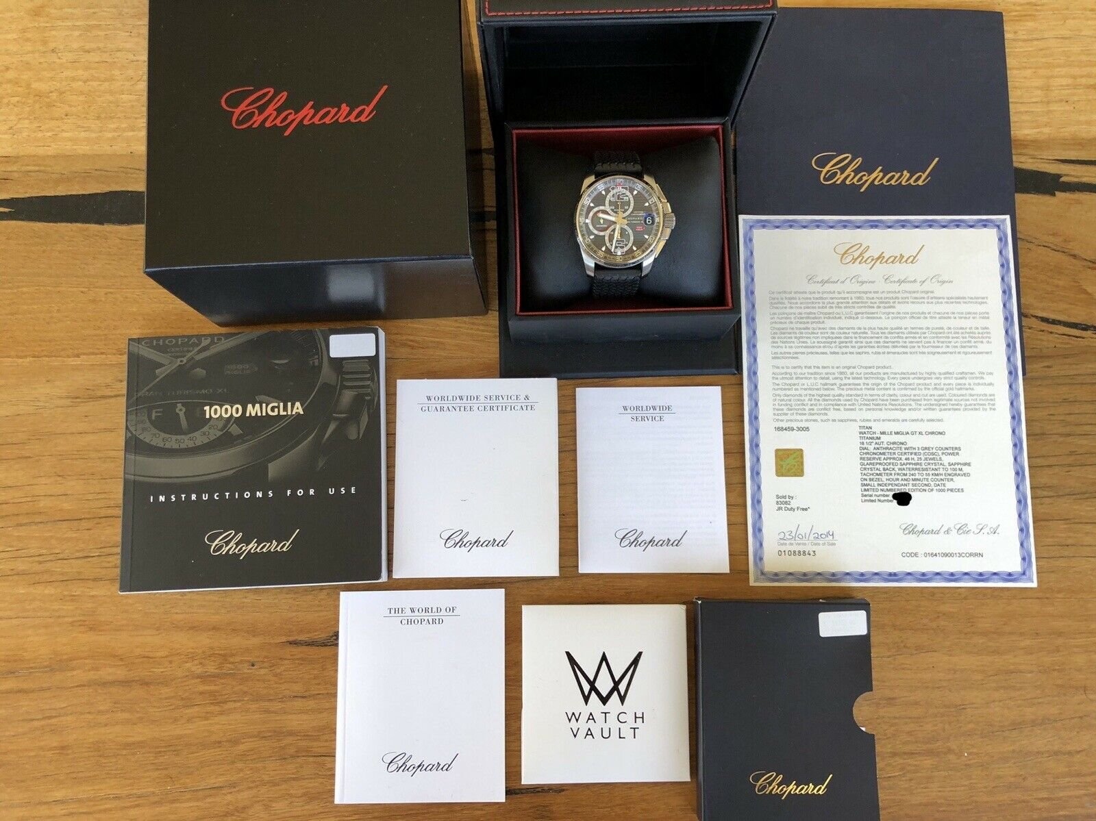 Chopard Mille Miglia GT XL Chronograph LE Titanium 168459-3005 – 2014