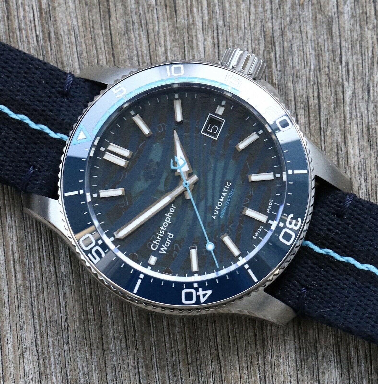 Christopher Ward C60 Blue Sapphire Limited Edition Dive Watch - Brand New