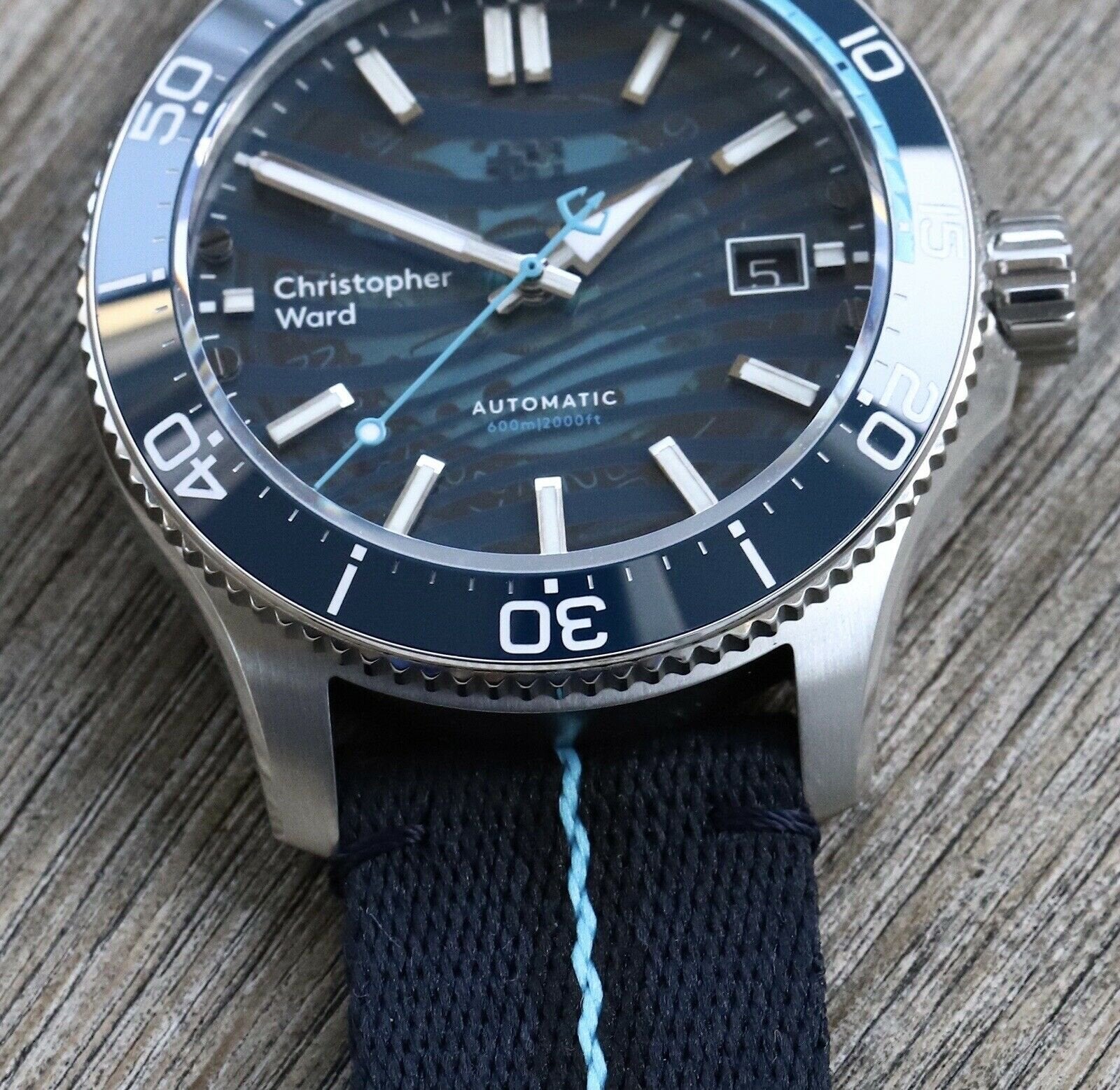 Christopher Ward C60 Blue Sapphire Limited Edition Dive Watch - Brand New
