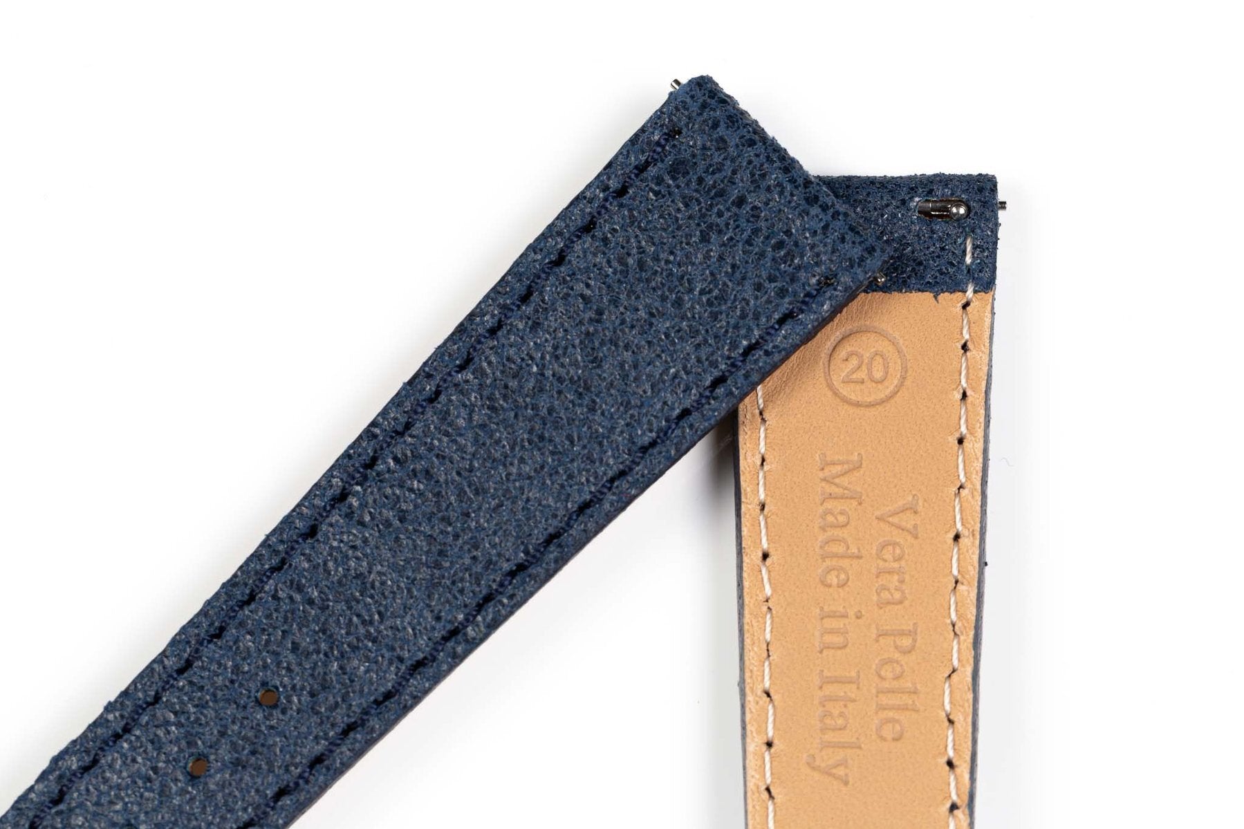 Blue ColaReb Spoleto Stitching Watch Strap