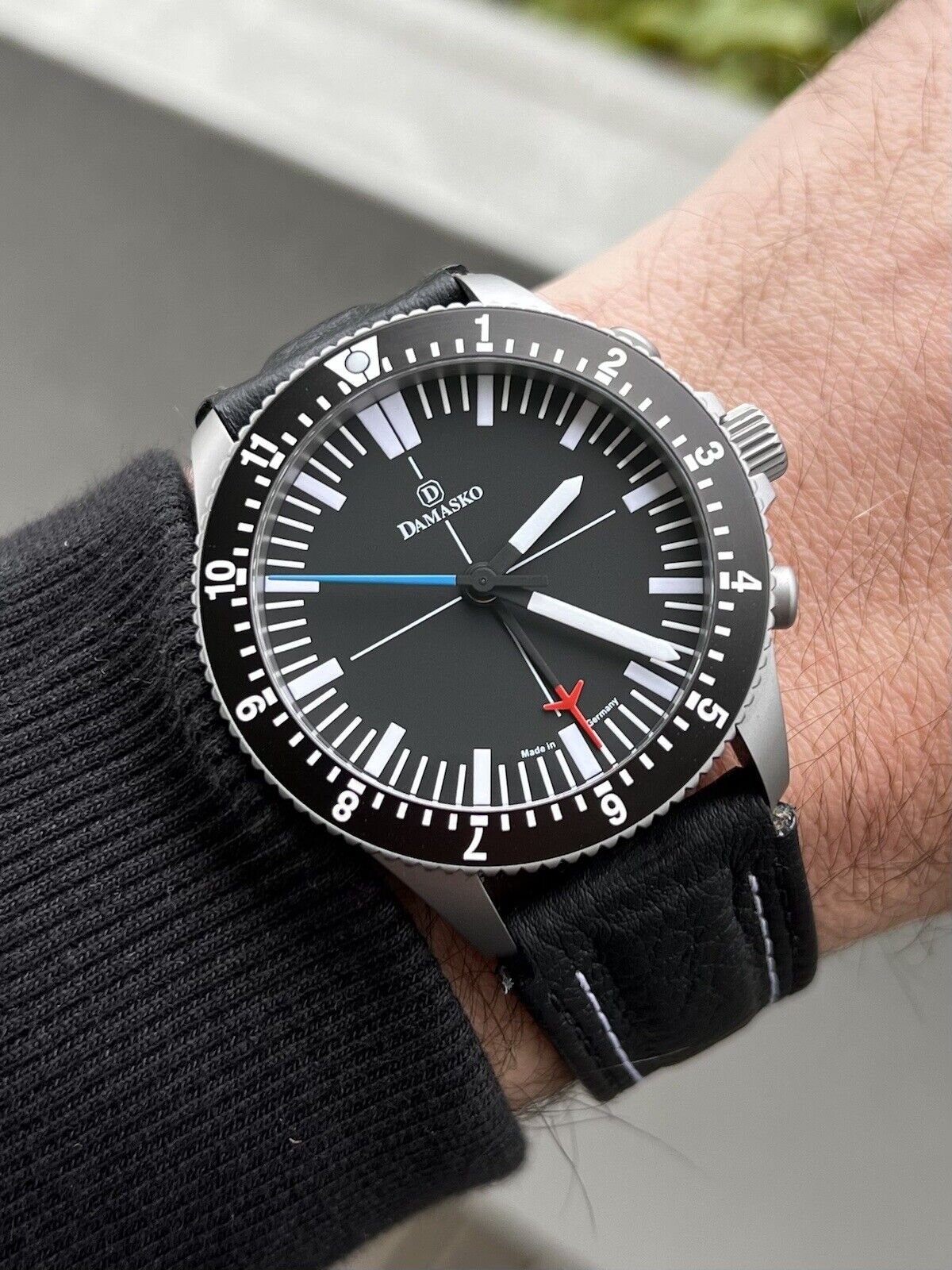 Damasko DC 80 Chronograph Pilot Watch Blue/Red - 2020
