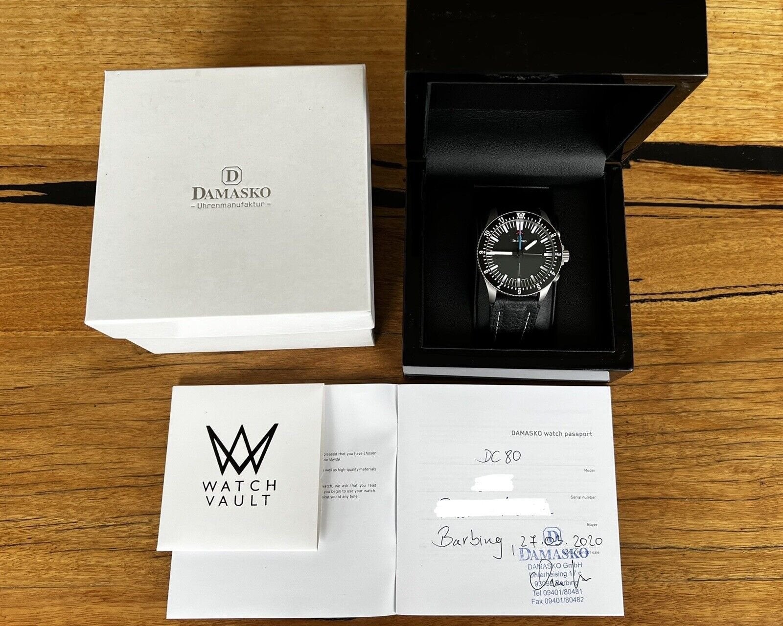 Damasko DC 80 Chronograph Pilot Watch Blue/Red - 2020