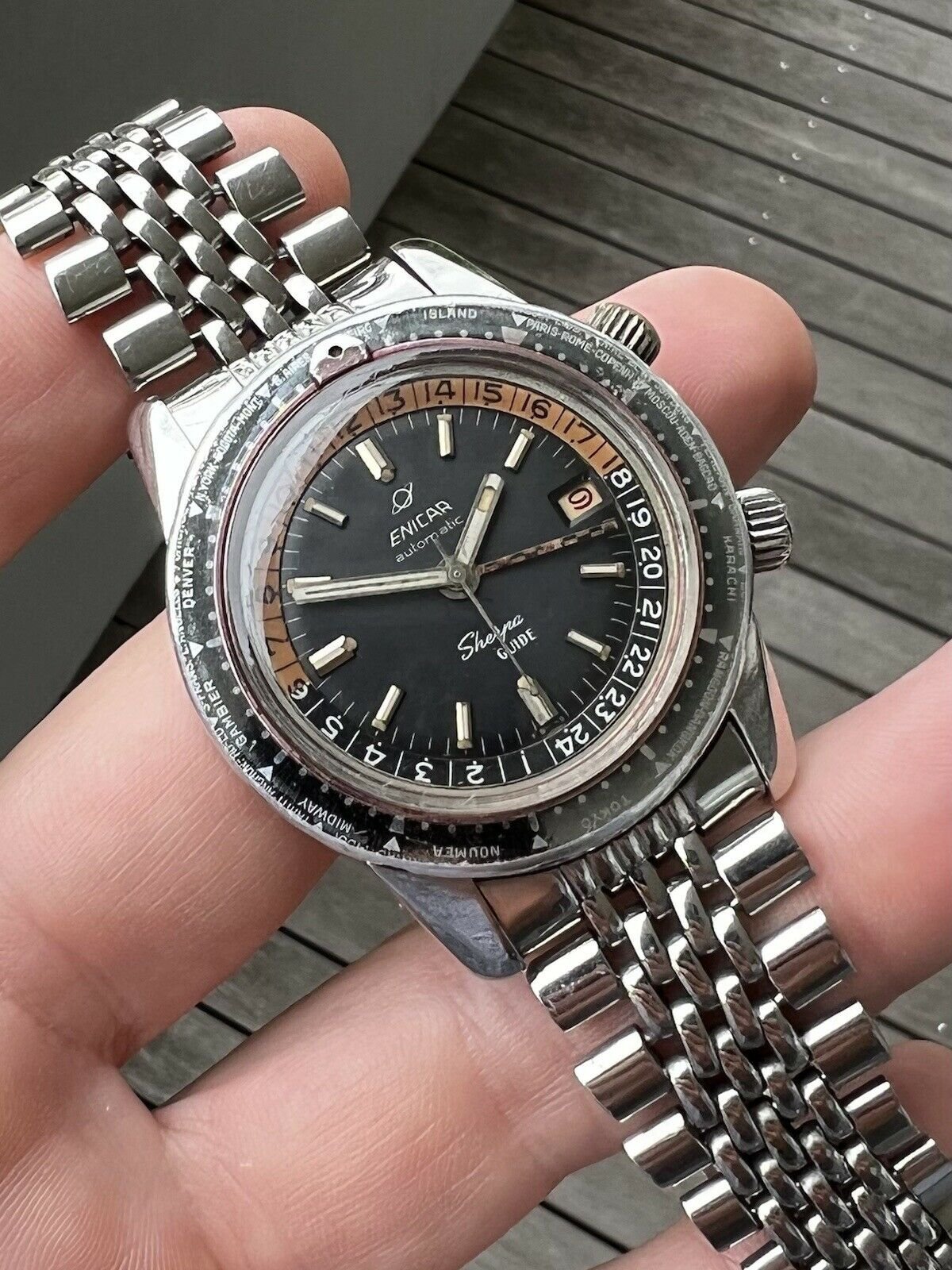 Enicar Sherpa Guide 600 GMT World-Time 148-35-01