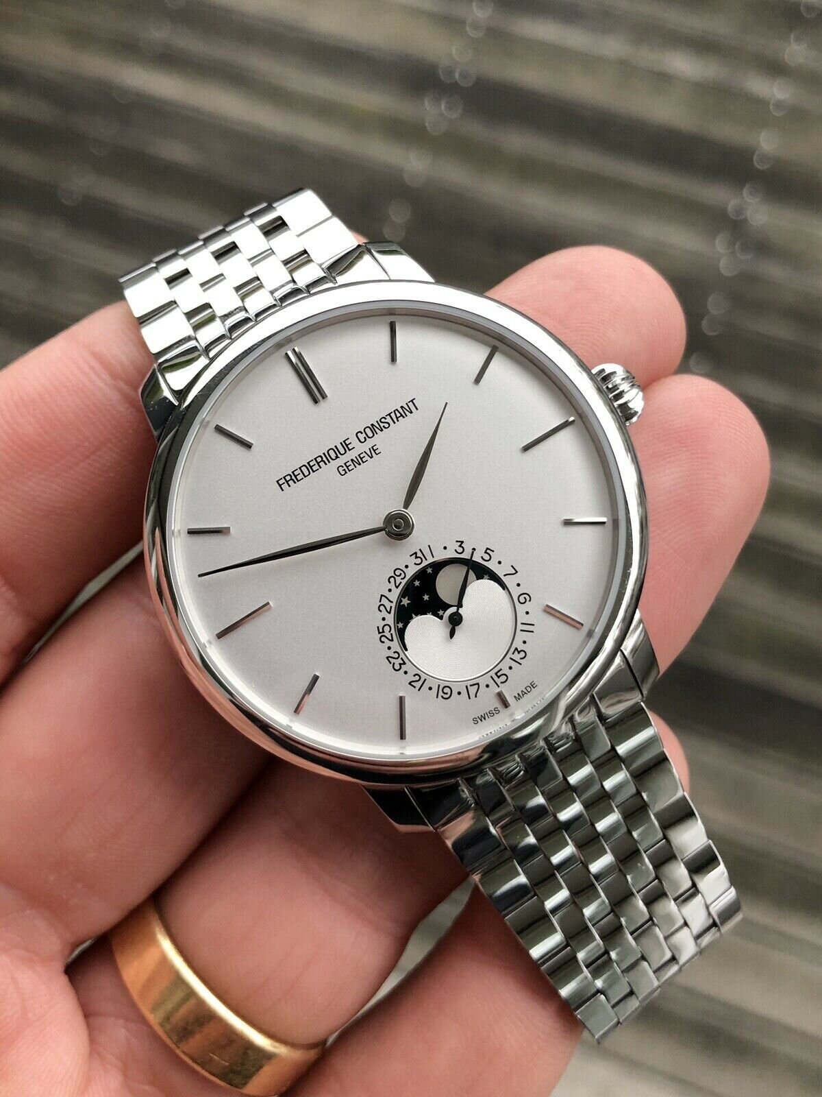 Frederique Constant Manufacture Slimline Moonphase FC 705S4S6B 2015 Watch Vault Australia
