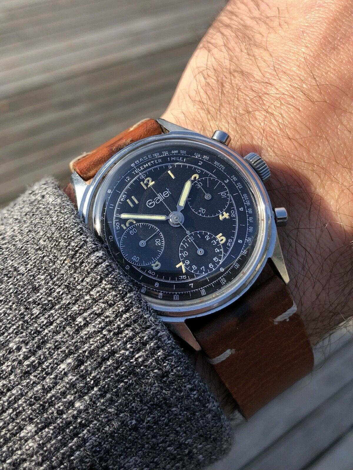 Gallet MultiChron 12HR Valjoux 72 Chronograph