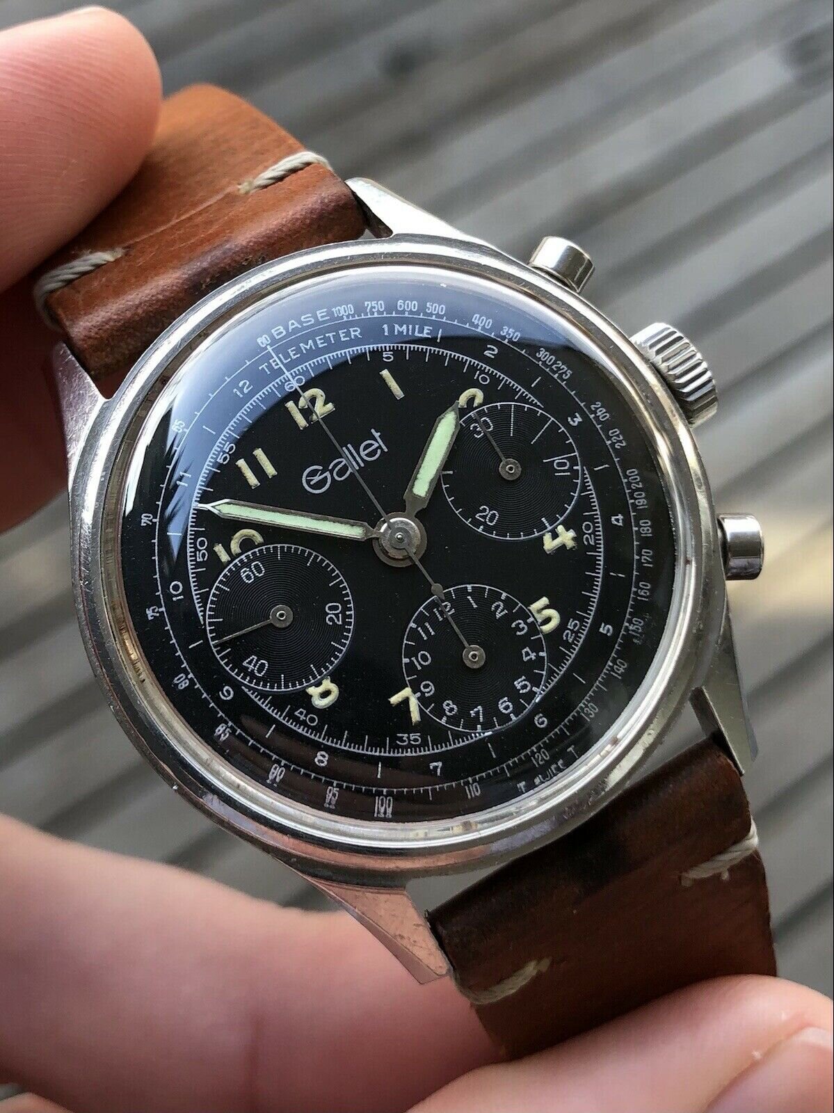 Gallet MultiChron 12HR Valjoux 72 Chronograph