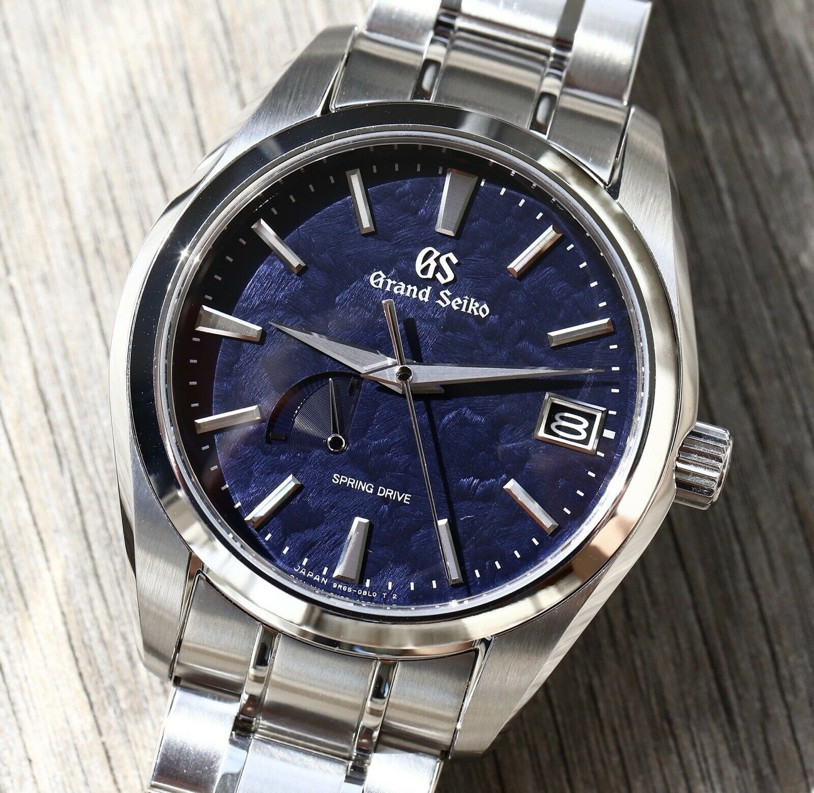 Grand Seiko Heritage Spring Drive SBGA469 Rock Dial Blue 2021 Watch Vault Australia