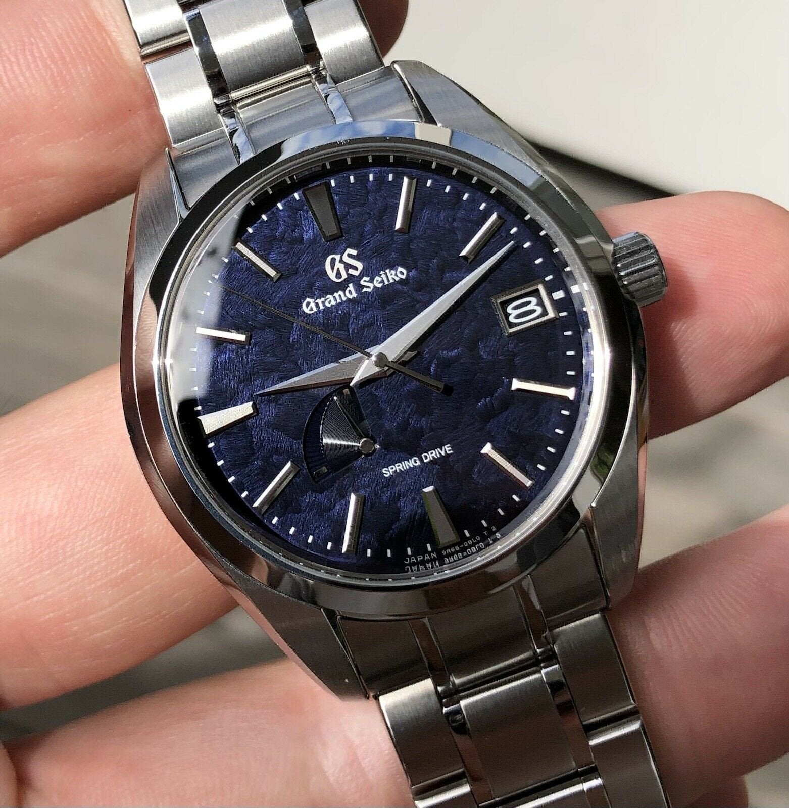 Grand seiko blue dial spring drive online