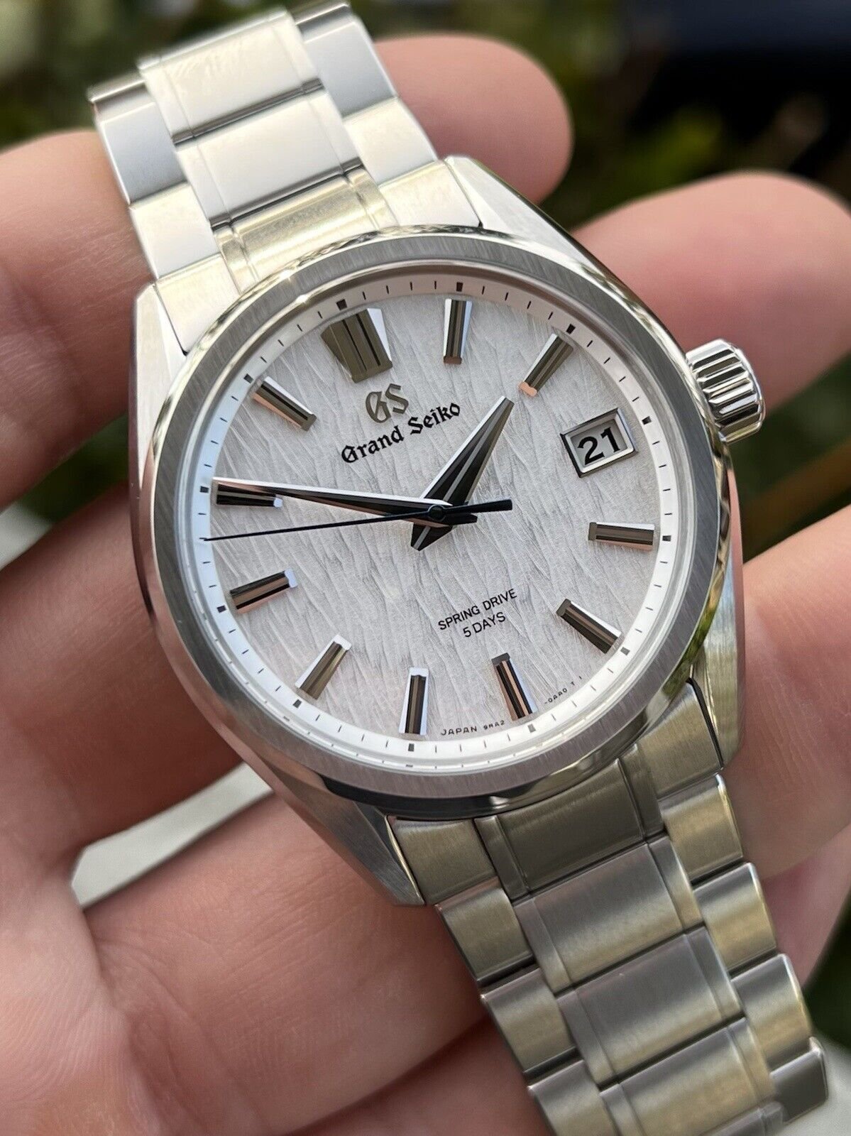 Grand Seiko White Birch Spring Drive SLGA009 - Brand New